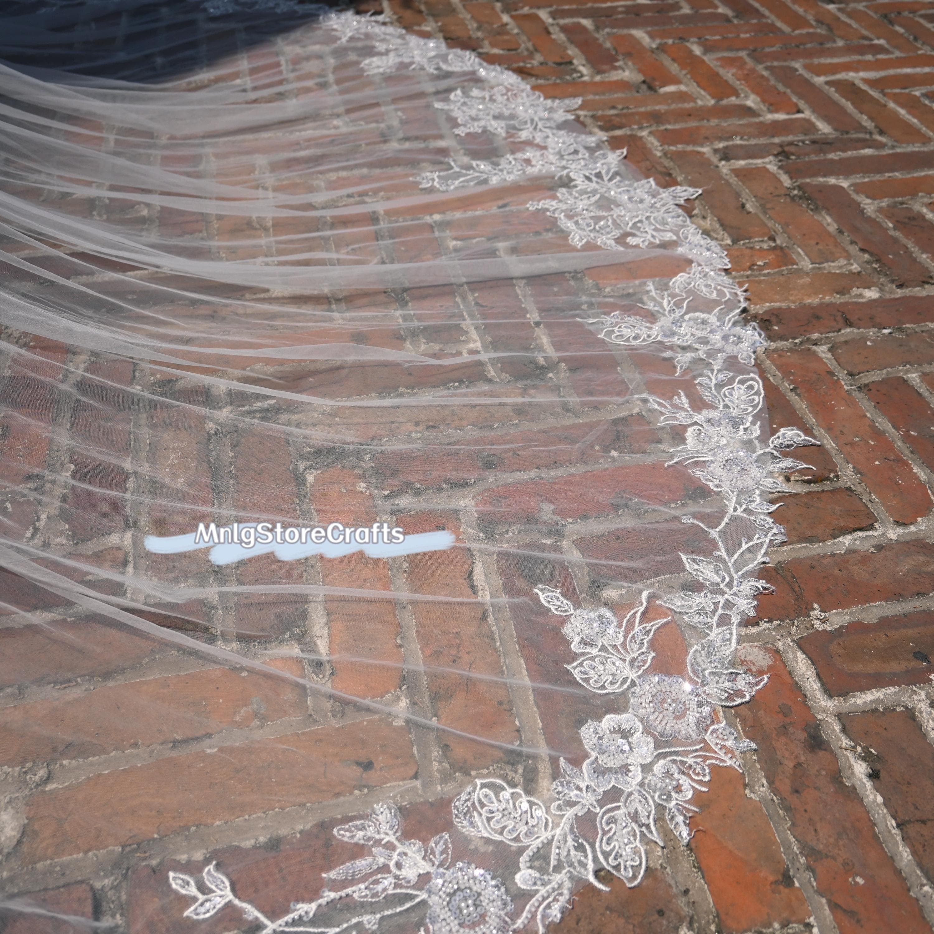 Floral Applique Wedding Dress Overlay: Detachable Tulle Half Skirt - image 4