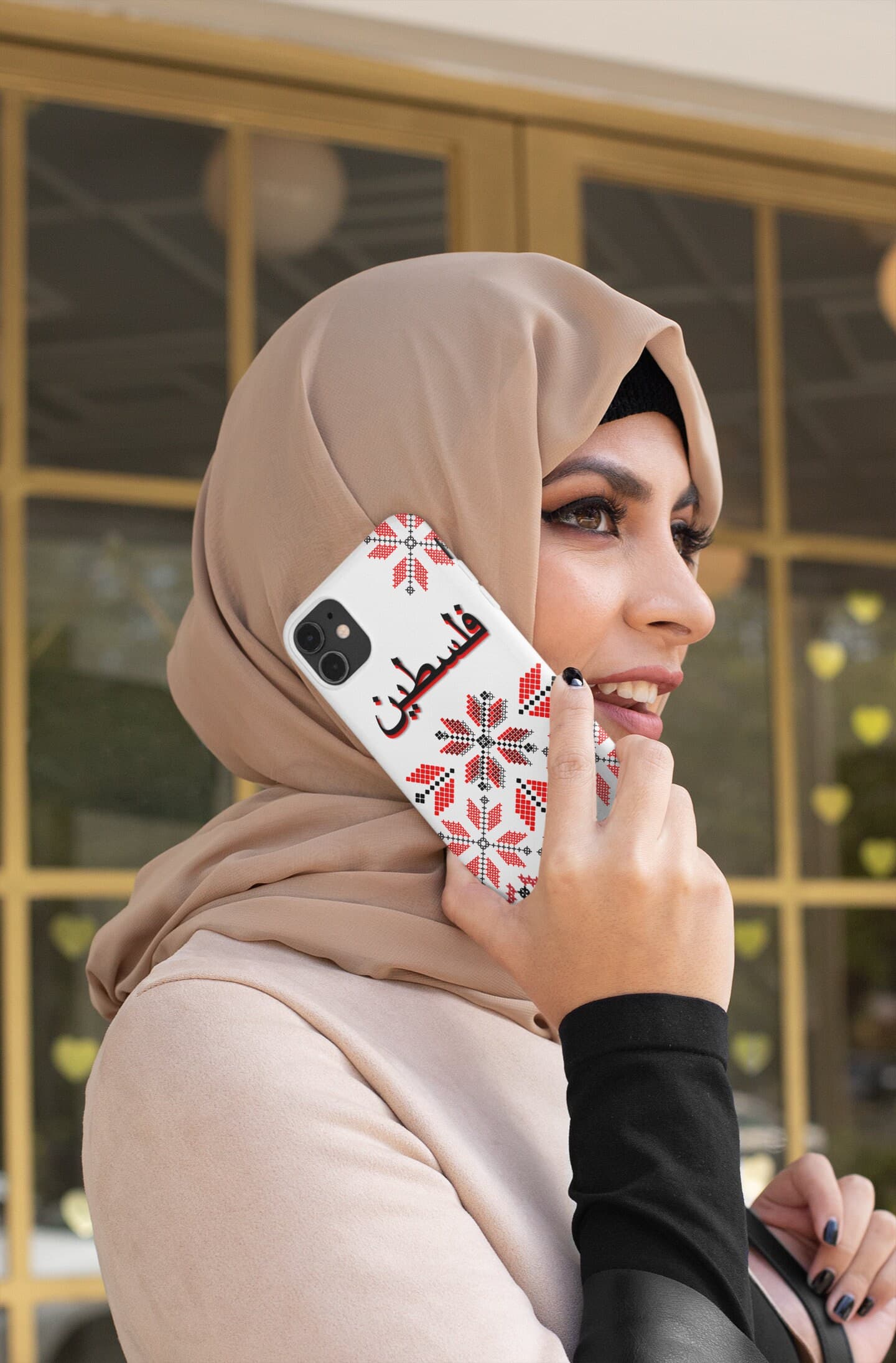 Palestine Tatreez MagSafe Tough iPhone Case, iPhone 13 Mini through iPhone 15 Pro Max, Magnetic Cases, Palestine Phone Case, Tatreez Case - image 5