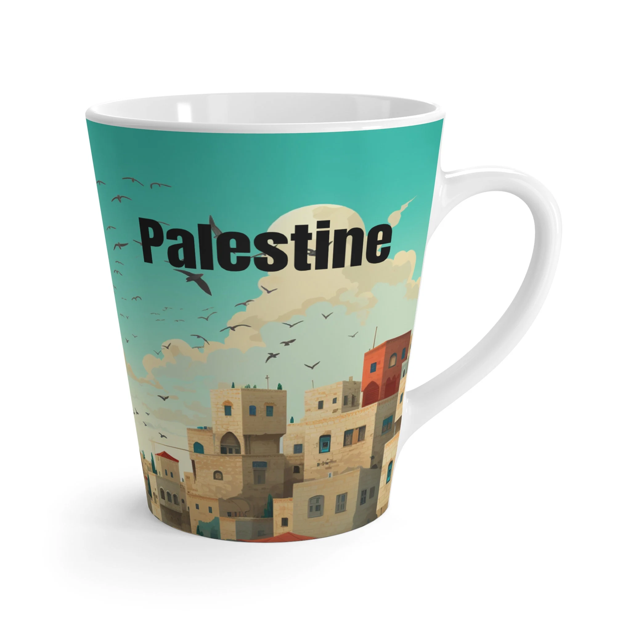 Palestine Latte Mug, Gaza Mug, Palestine Mug, Palestine, Palestinian, Gift Mugs - image 4