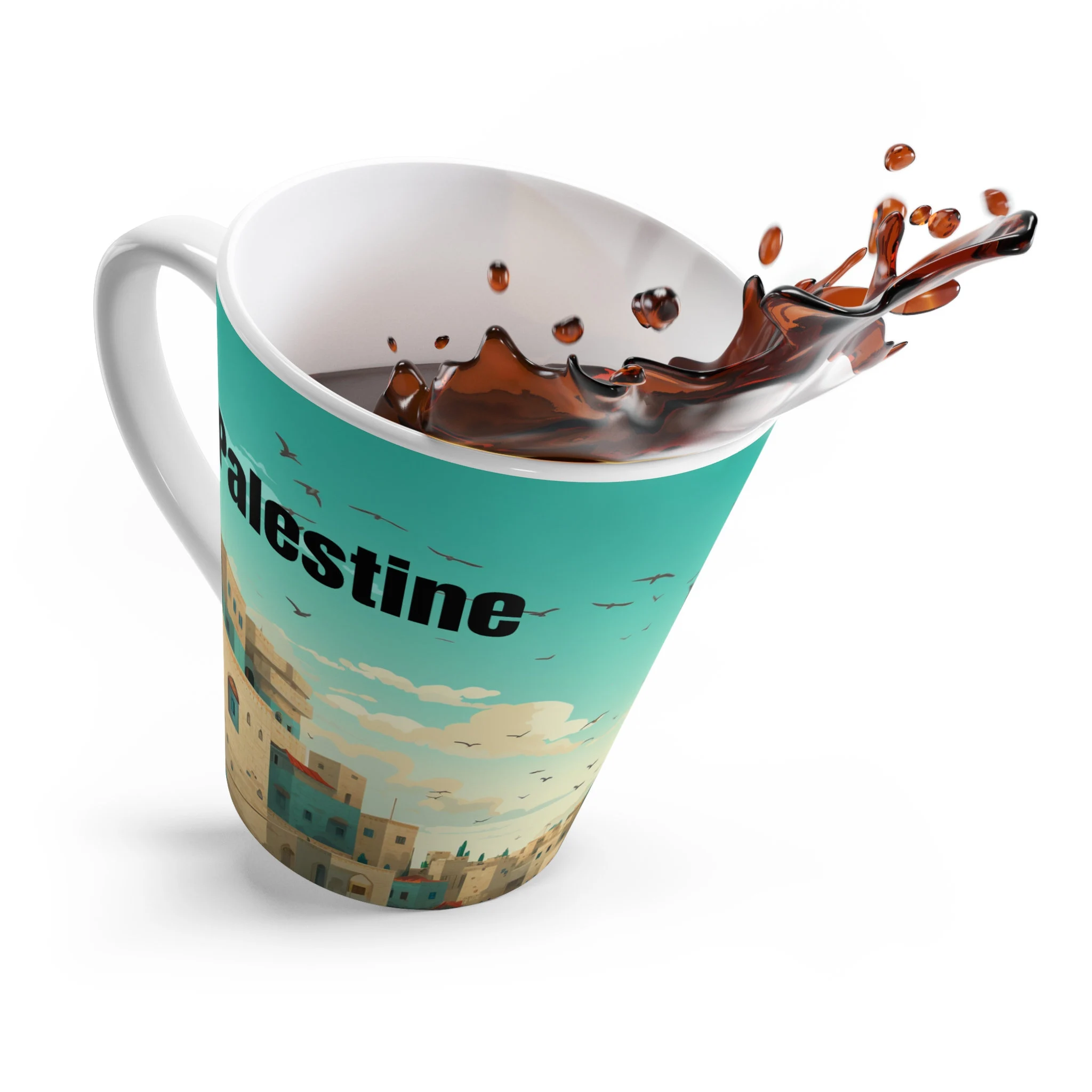 Palestine Latte Mug, Gaza Mug, Palestine Mug, Palestine, Palestinian, Gift Mugs - image 5