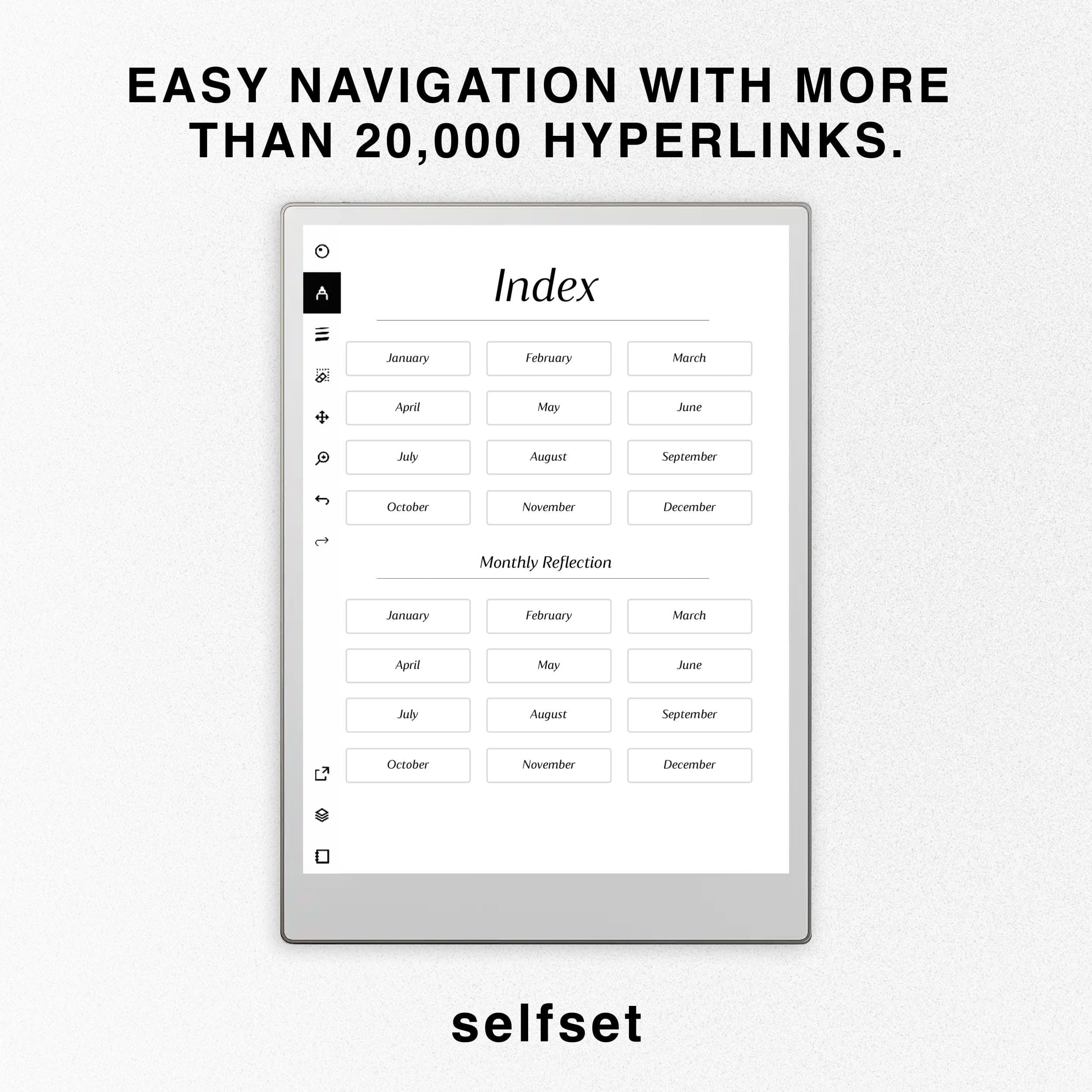 Wellness Journal for reMarkable Paper Pro, Daily Journal, Hyperlinked Digital Journal, Self Care, Mental Health Therapy Fitness Meal Planner - image 4