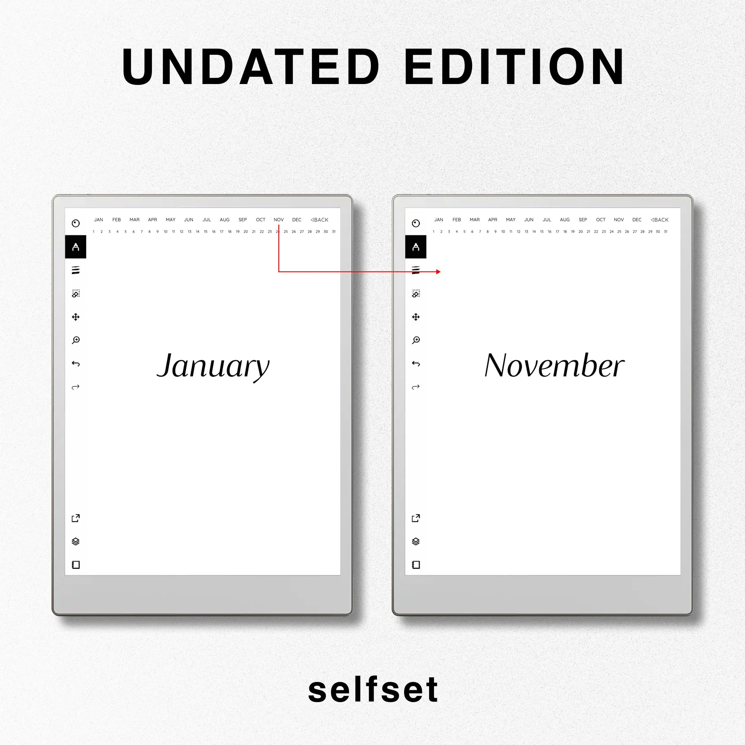 Wellness Journal for reMarkable Paper Pro, Daily Journal, Hyperlinked Digital Journal, Self Care, Mental Health Therapy Fitness Meal Planner - image 3
