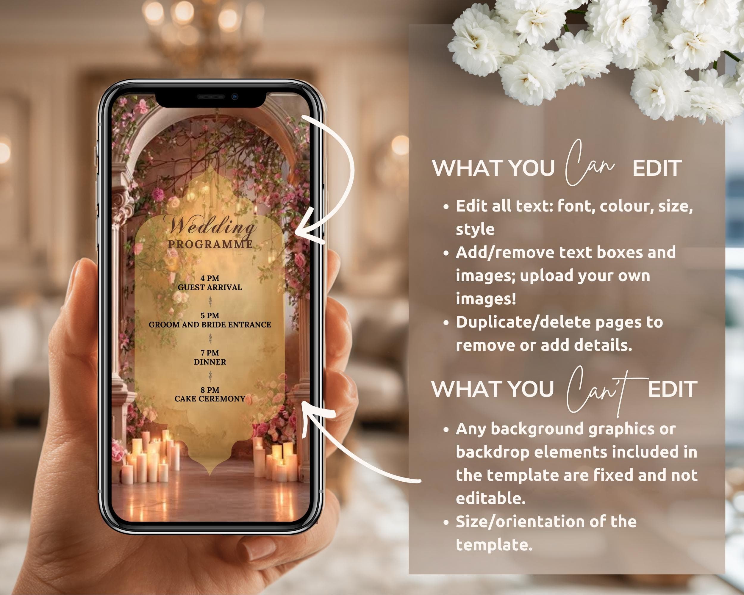 Red Nikah Invitation | Editable Islamic Wedding Invitation Video Template - image 4