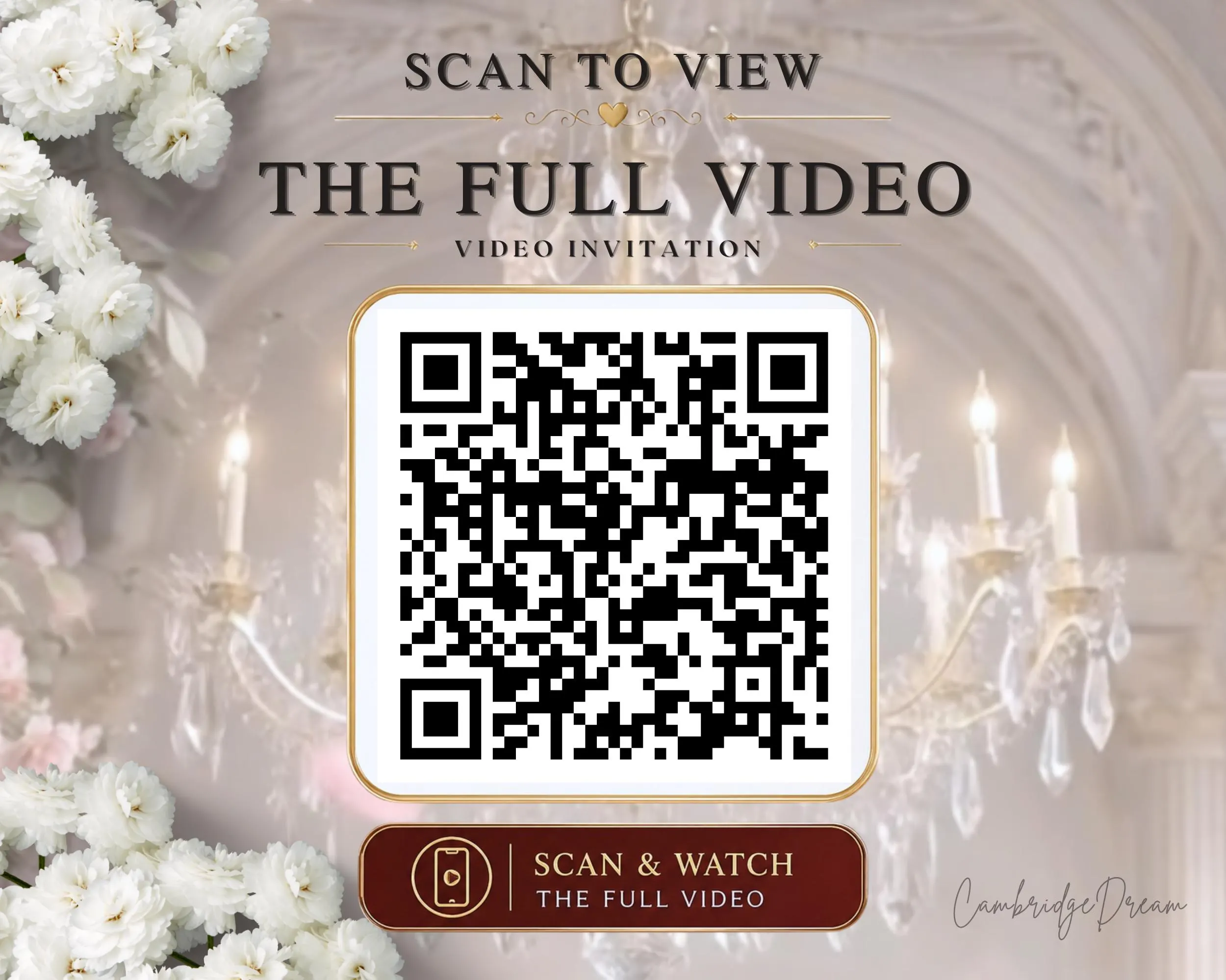 Soft Pastel Editable Nikkah Invitation Video | Canva Islamic Wedding Mobile Template - image 2
