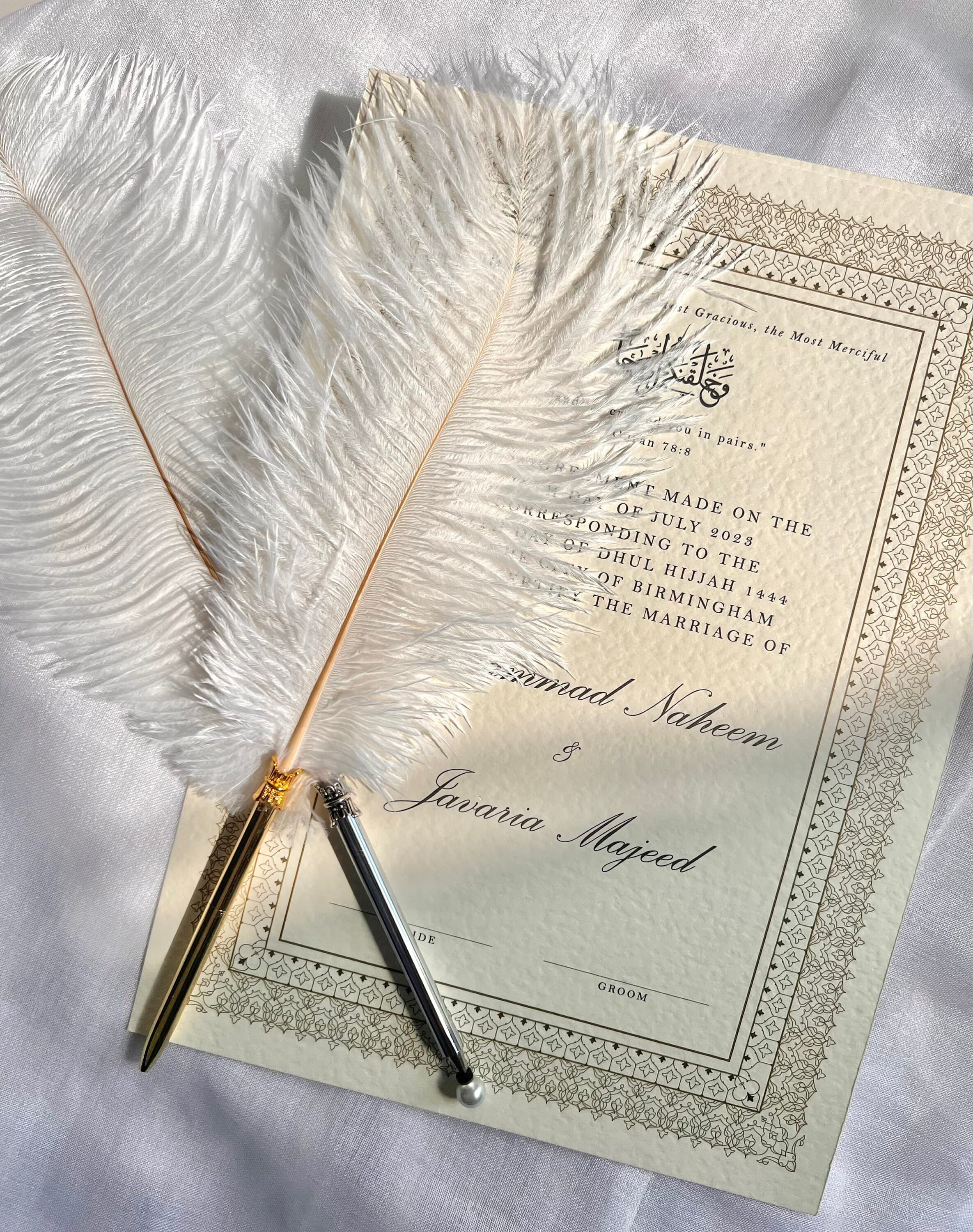Luxury nikkah certificate