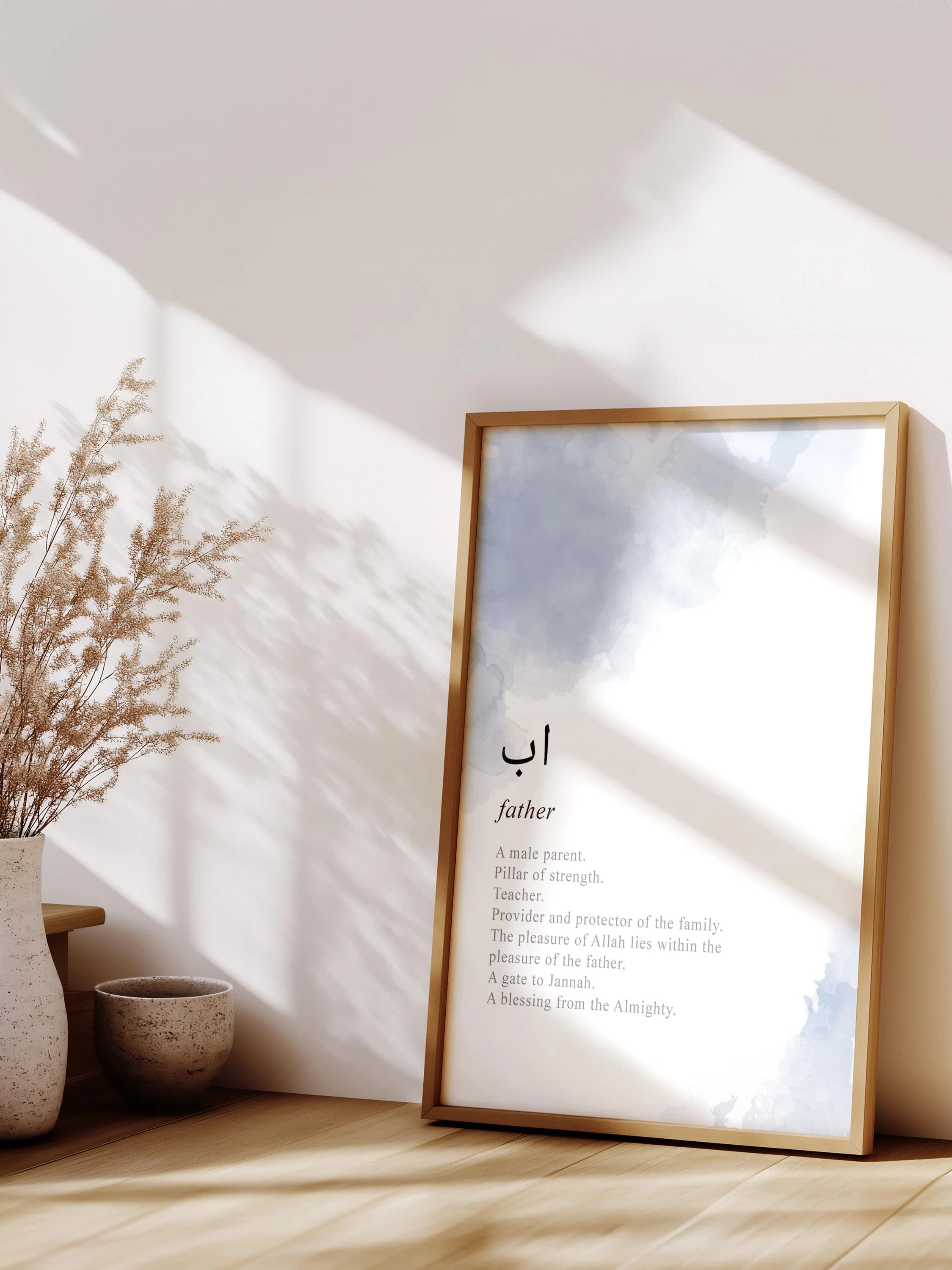 Arabic Calligraphy Wall Art, Custom Quranic Ayah Print, Islamic Home Decor, Protection Dua, Unique Muslim Gift, Parents Print, Father Gift