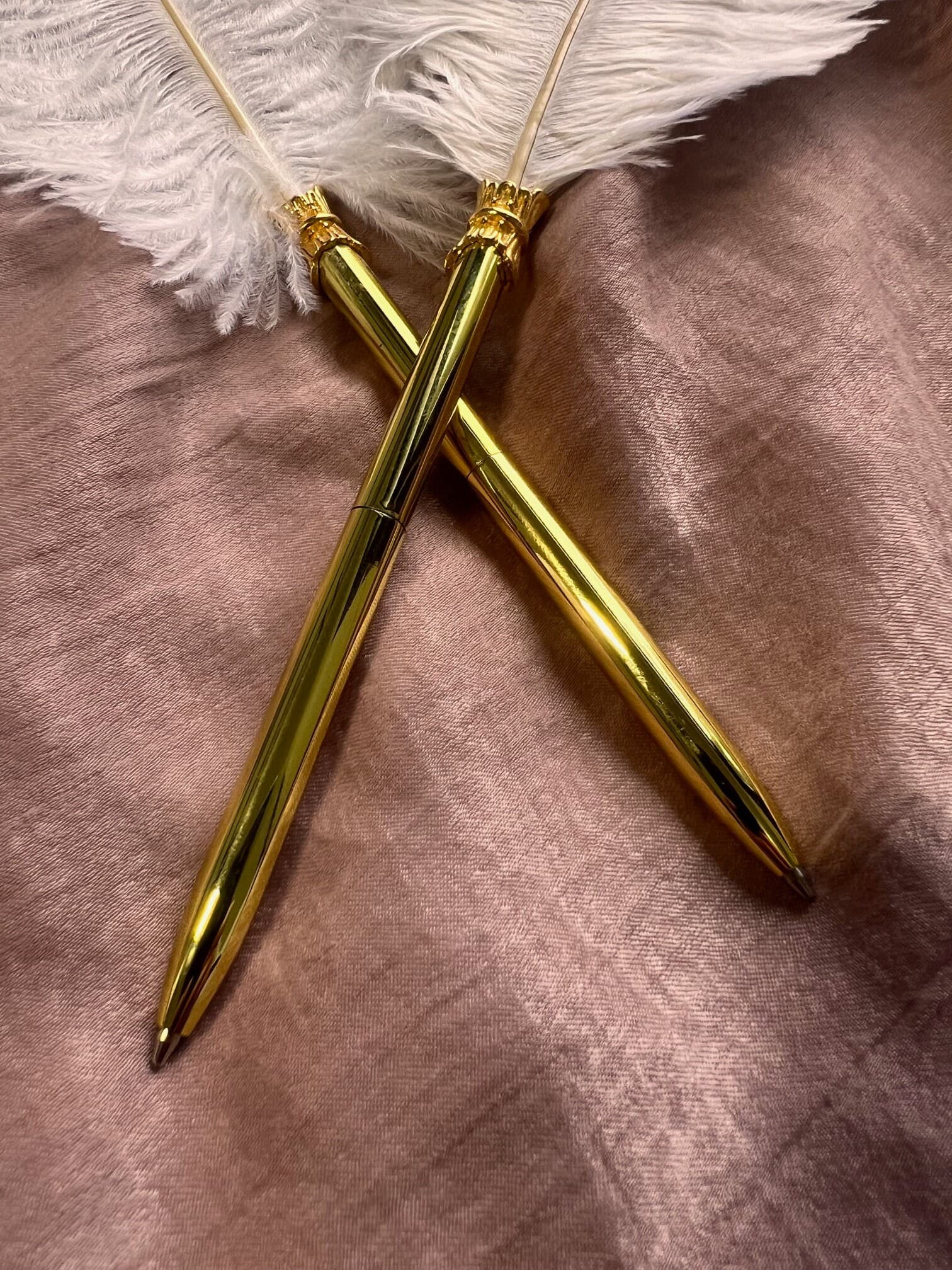 Custom Feather Pen, Refillable Ballpoint Feather Pen, Feather Pen Wedding,Peacock Feather Pen