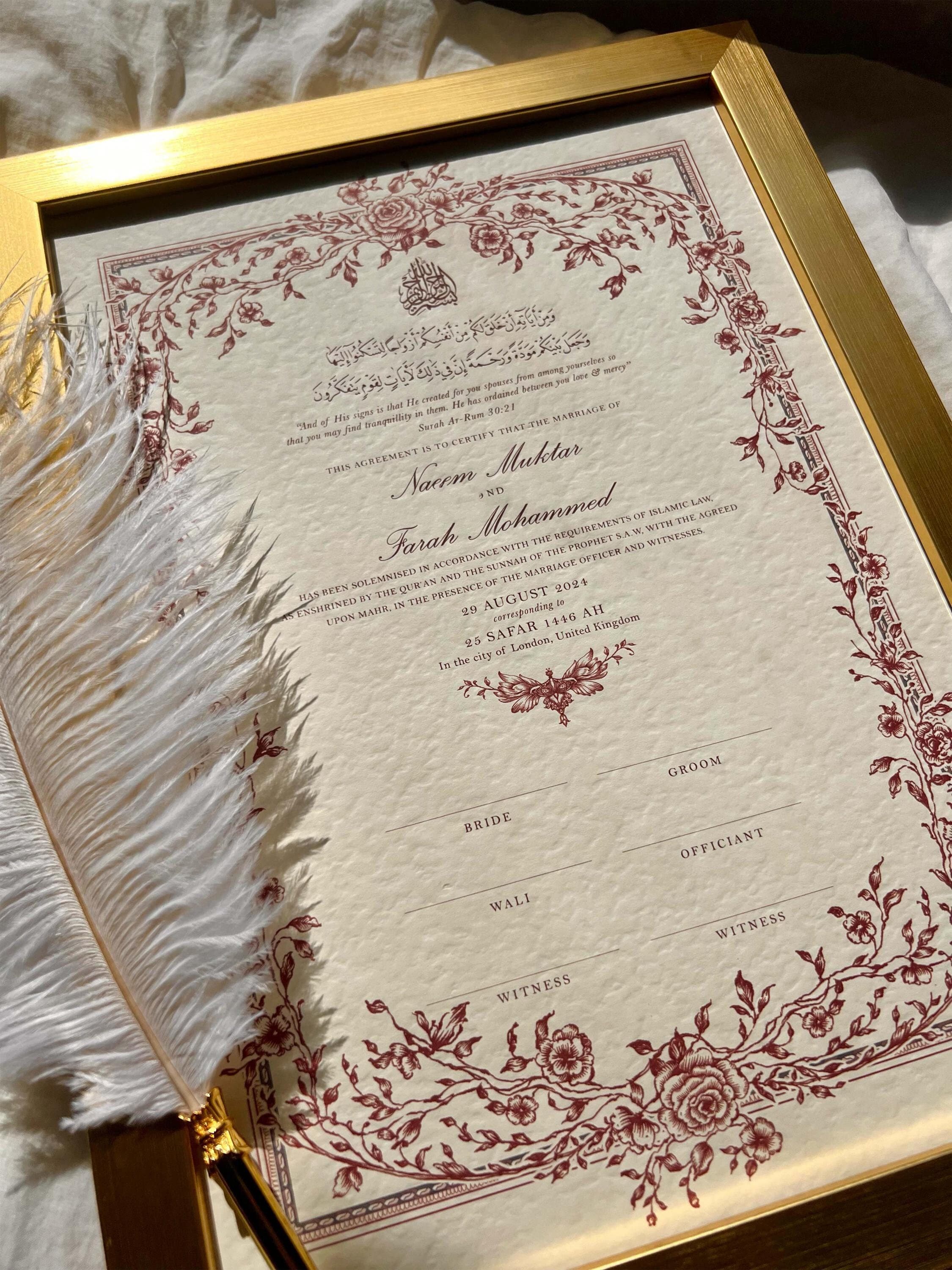 Muslim wedding favours, Muslim wedding Favours, Muslim wedding invitation, Islamic invite, Katb kitab invitation