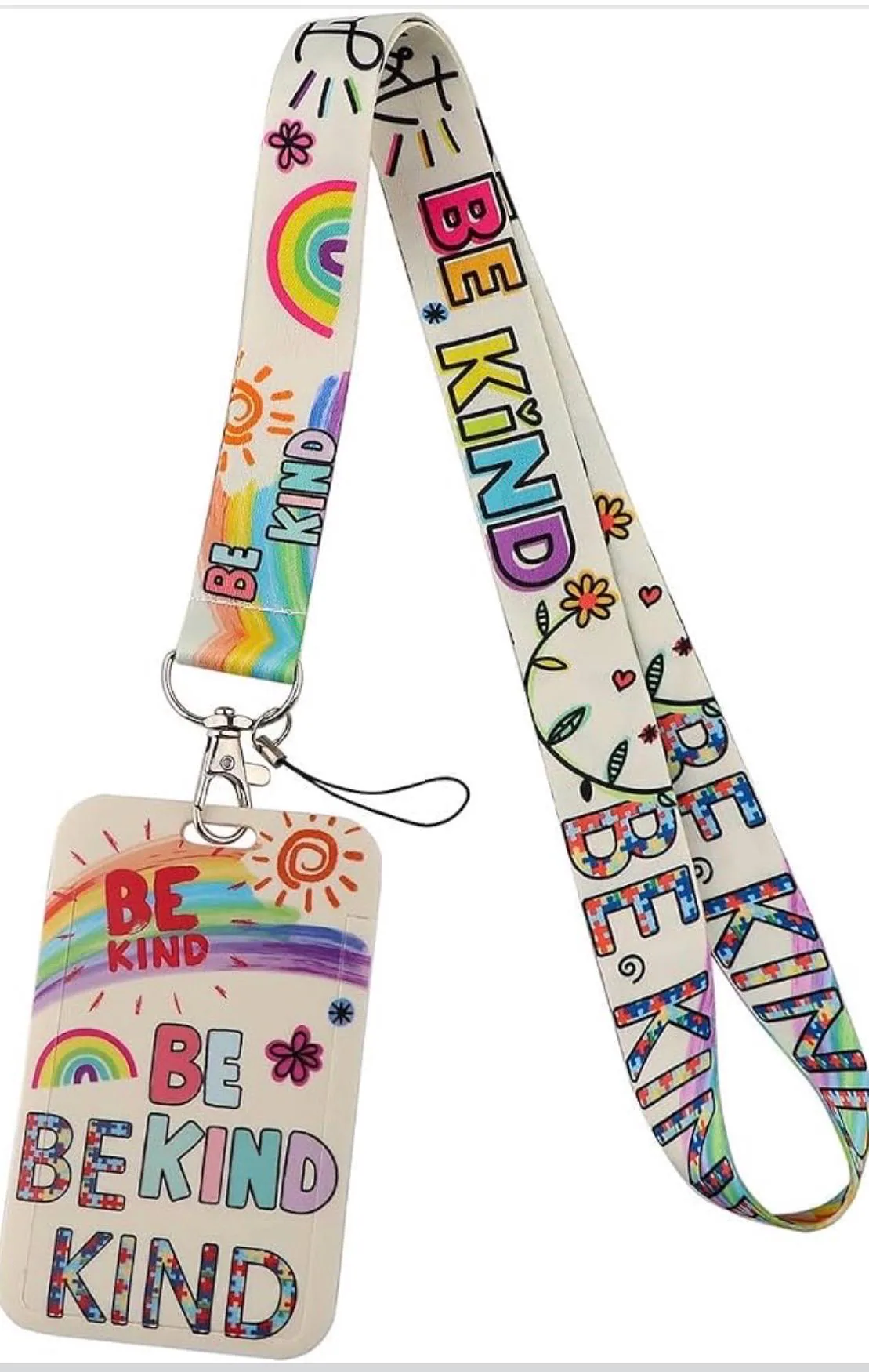 Autism lanyard disability lanyard batch holder rainbow hidden disability special needs children teacher