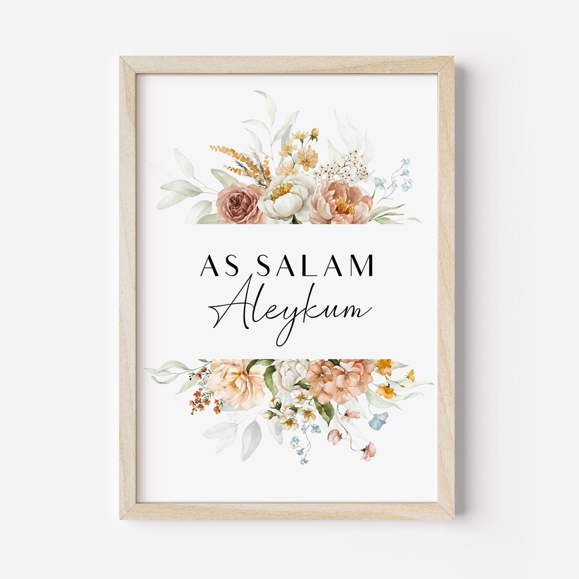Islamic Wall Art Set of 2 - Home Duas for Entering & Leaving House, Floral Muslim Posters and Prints, Islamic Gift for Modern Home, Entryway - image 4