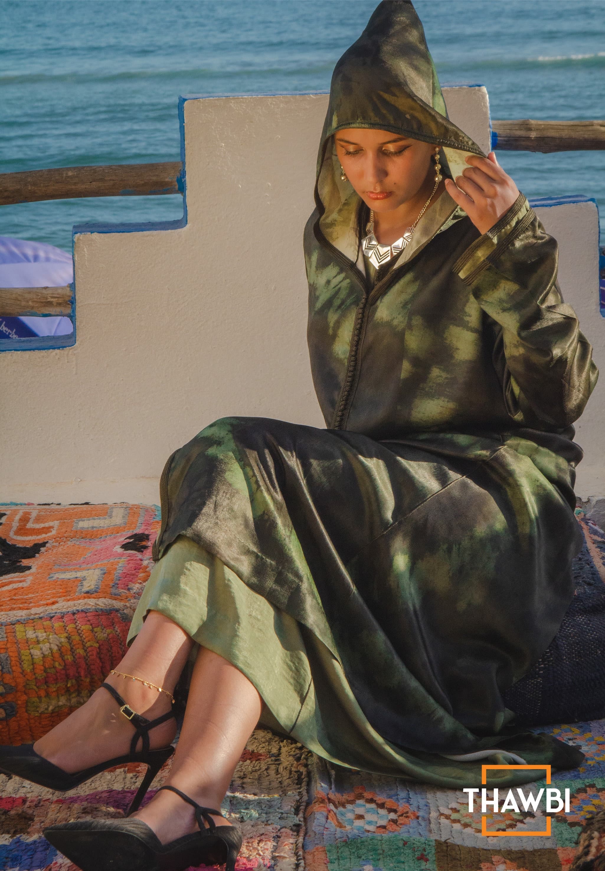 Vintage Moroccan Kaftan & Jellaba Set: Handmade Women's Dress - image 3