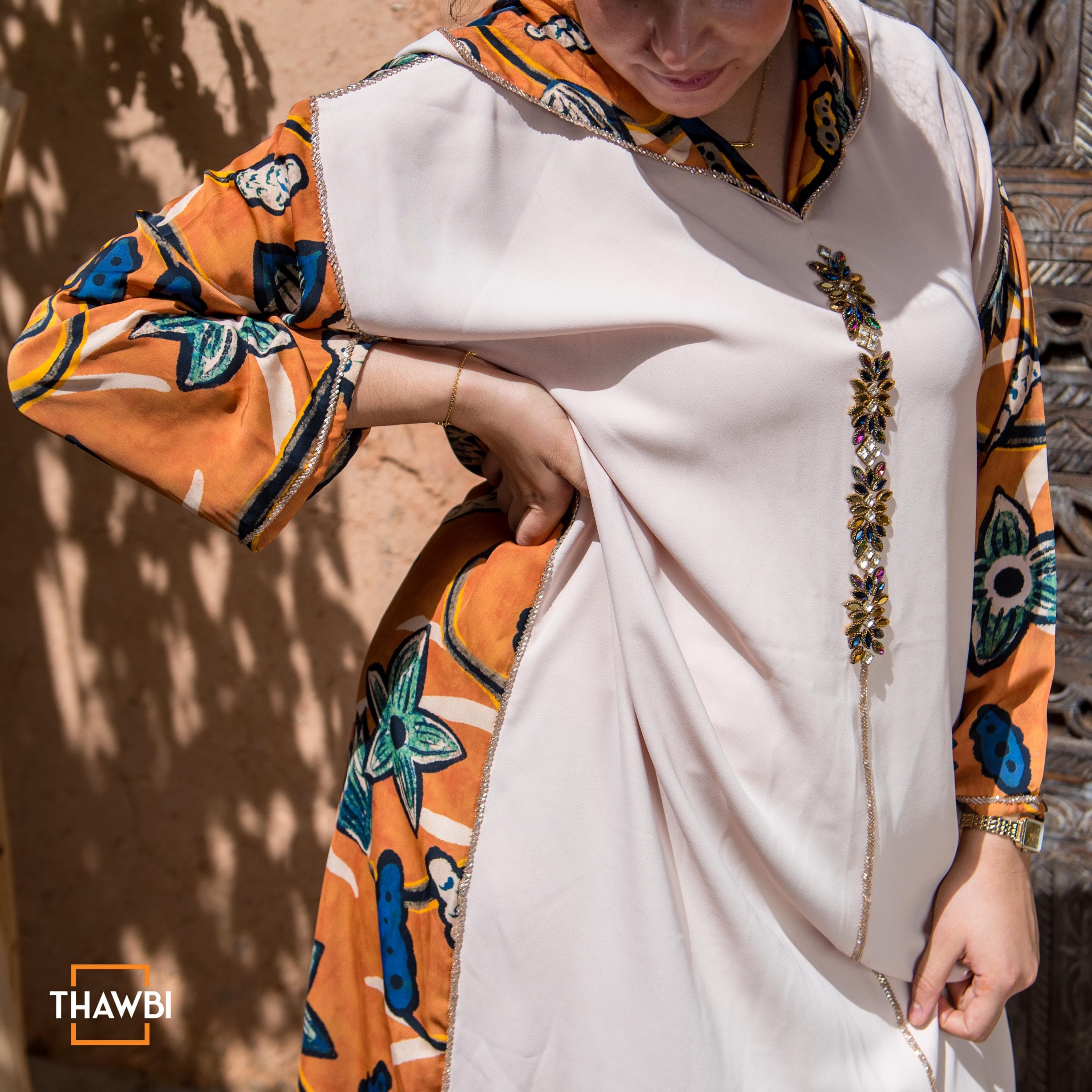 Floral Print Kaftan