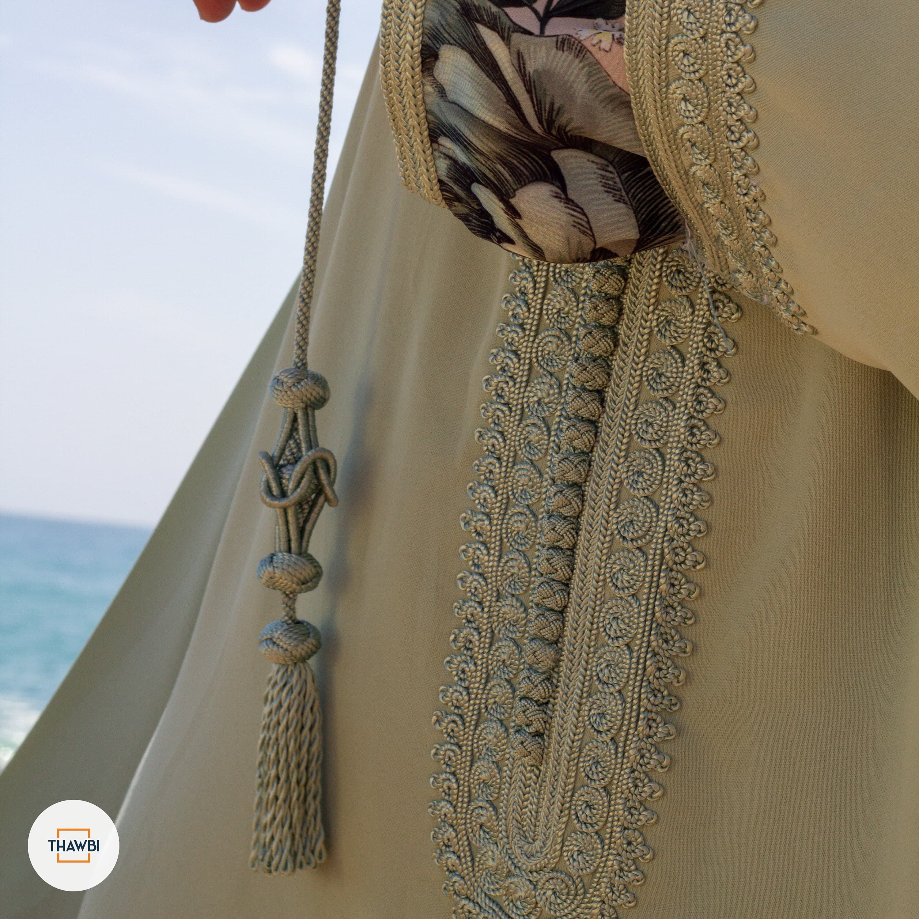 Handmade Moroccan Kaftan & Jellaba Set: Floral Boho Dress - image 5