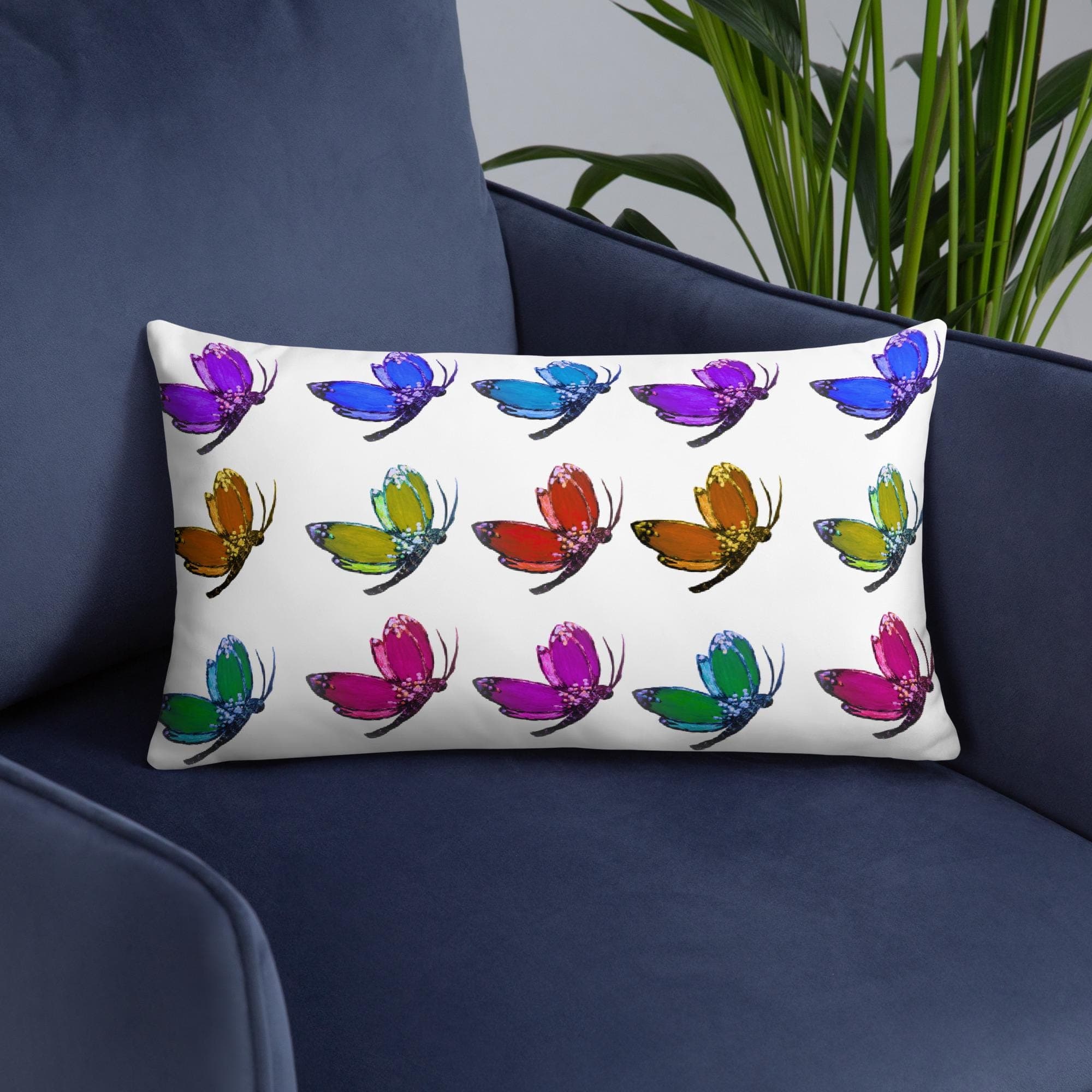 Butterfly Lovers Lumbar Pillow, Accent Pillow, Throw Pillow