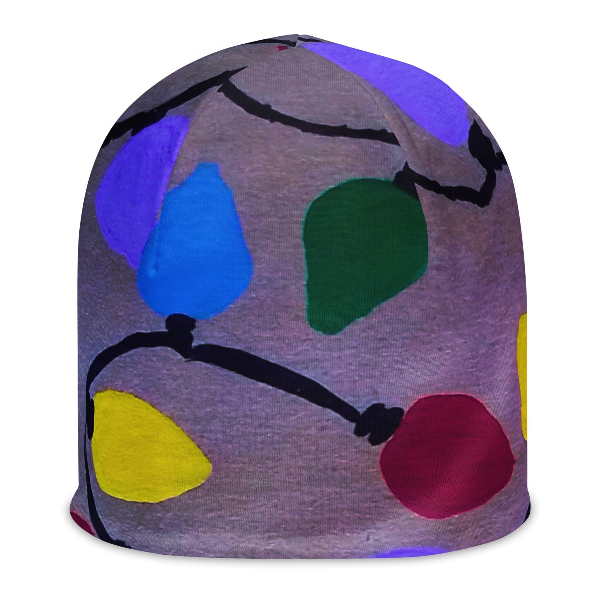 Holiday Lights Beanie,beanie hat,slouch hat,ski hat,cancer hat,chemo beanie,running hat,skull cap,soft beanie,sorority hat
