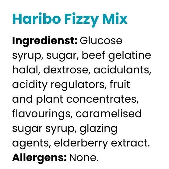 Haribo Halal Fizzy Mix 70g - image 3