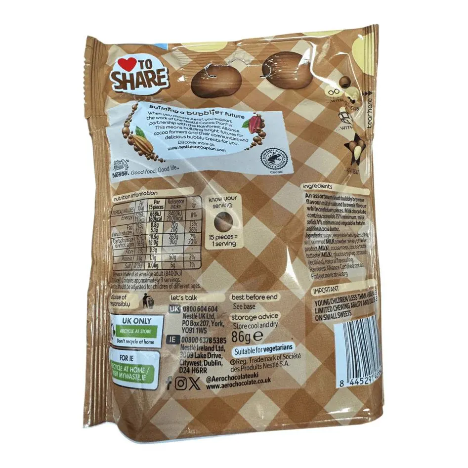 Aero Melts Double Chocolate Brownie 86g x 8 - image 3