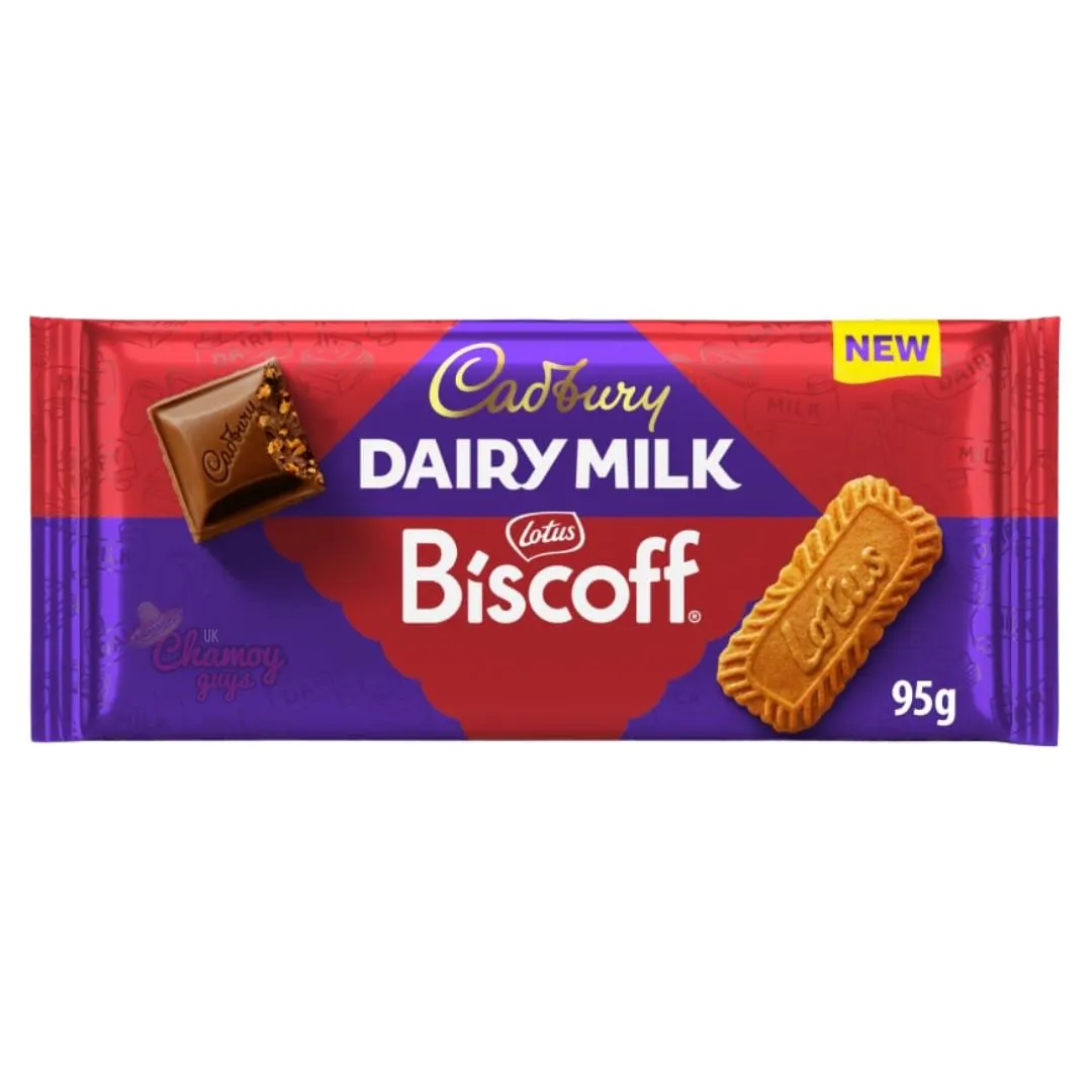 Cadbury Dairy Milk With Lotus Biscoff Chocolate Bar 95g
