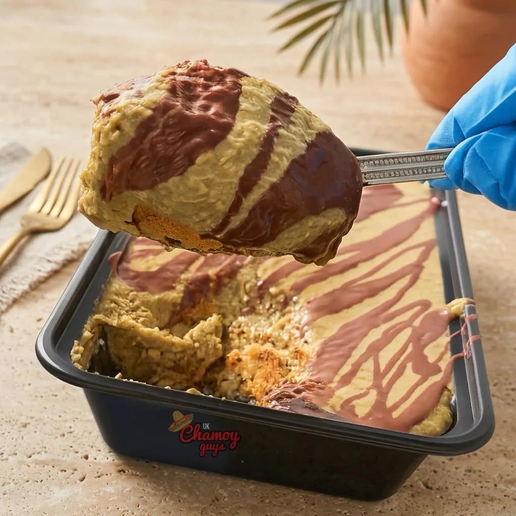 Dubai Chocolate Caramel Cake Kunafa Tub