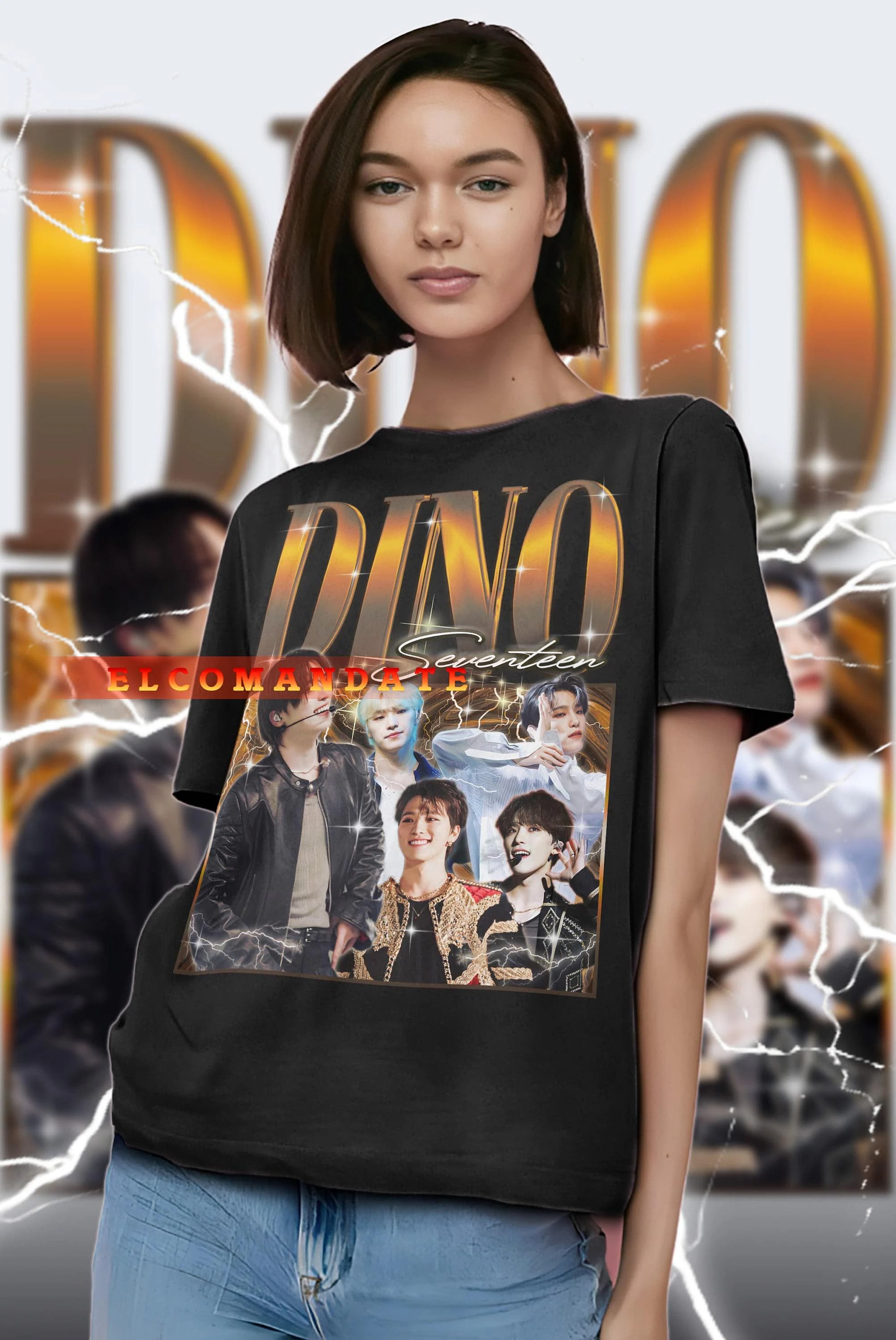 DINO SEVENTEEN Vintage Shirt, Dino Seventeen Homage Tshirt, Dino Seventeen Fan Tees, Dino Seventeen Retro 90s Sweater, Dino Seventeen Merch