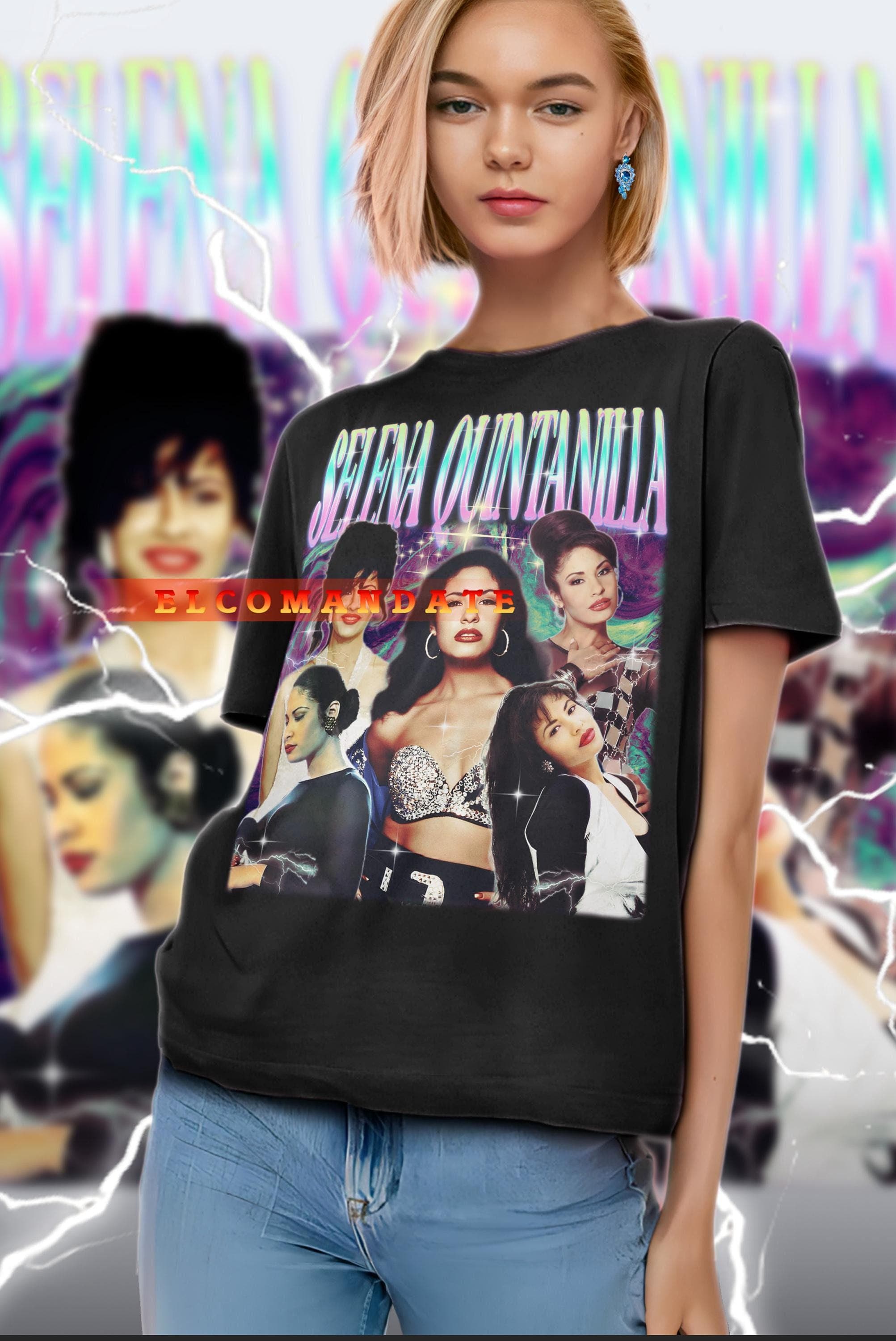 SELENA QUINTANILLA Homage Shirt, Selena Quintanilla Retro Shirt, Selena Quintanilla 90s Tshirt, Selena Quintanilla Bootleg