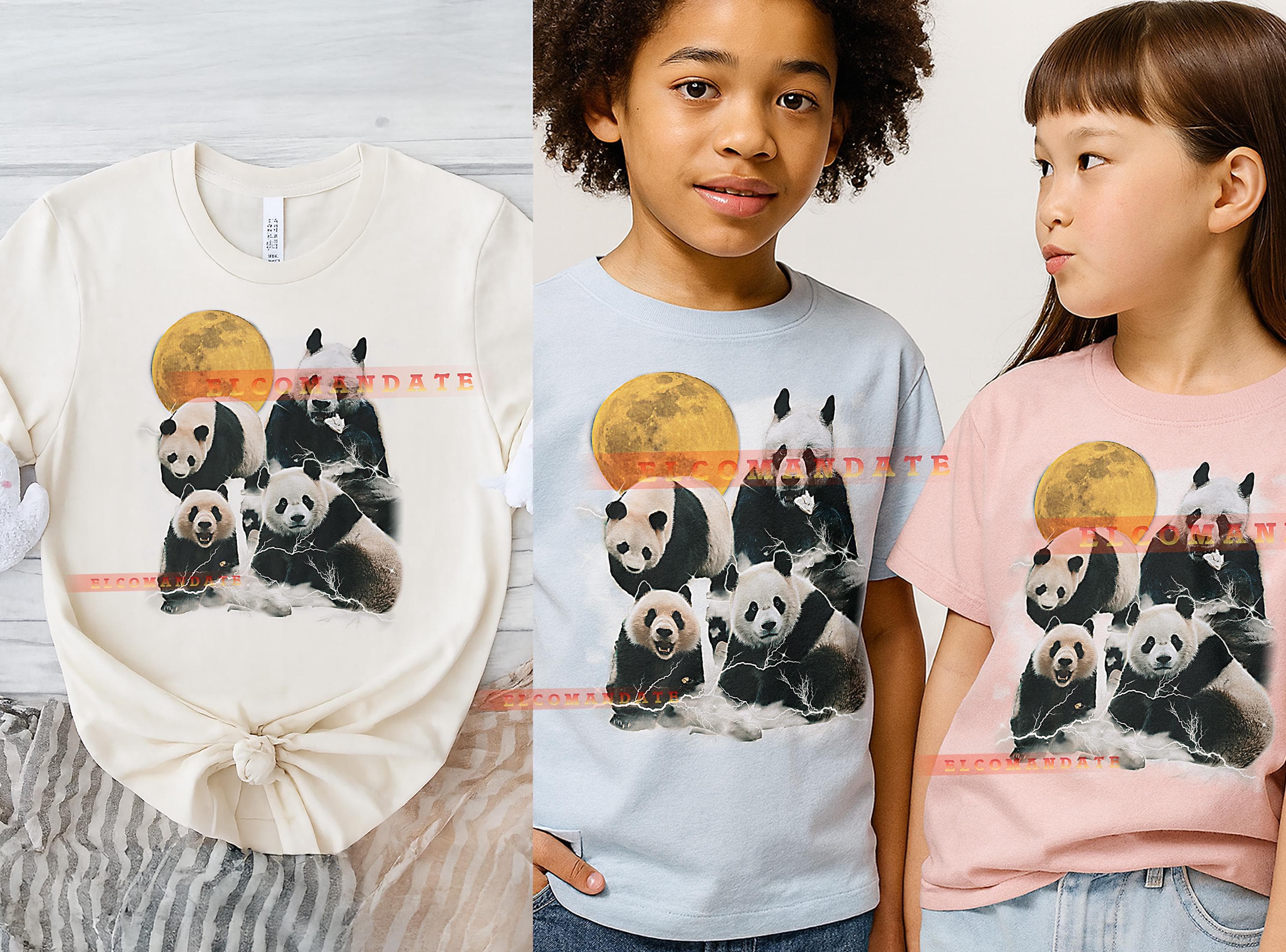 Giant Panda T-Shirt, Vintage Animal Lovers Bear Wildlife Nature Graphic Tee, 90s Retro Throwback, Giant Panda Sweater - image 4