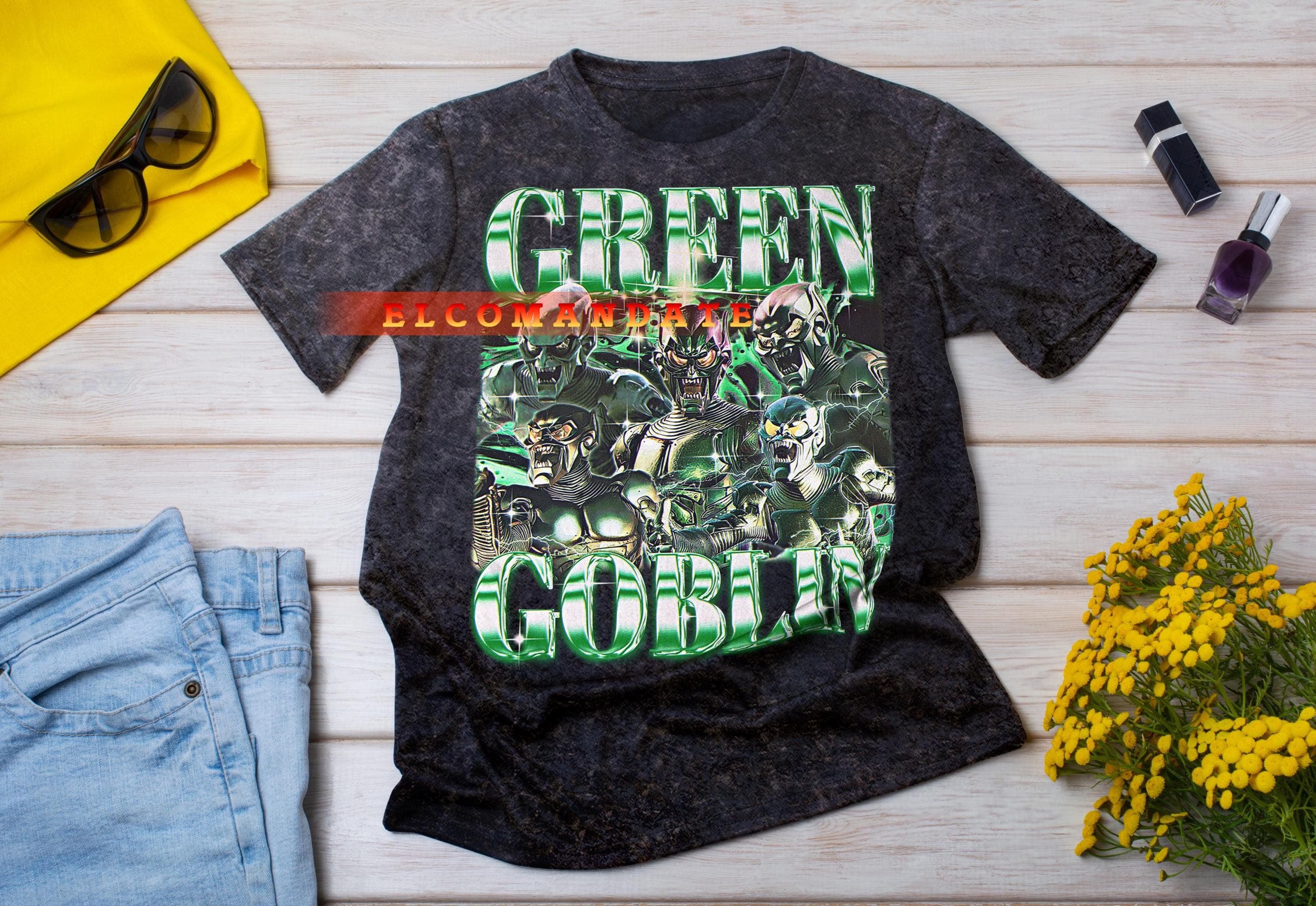 GREEN GOBLIN Shirt, Green Goblin Vintage Shirt, Green Goblin Retro 90s Tshirt, Green Goblin Bootleg Tee, Green Goblin Sweater - image 5