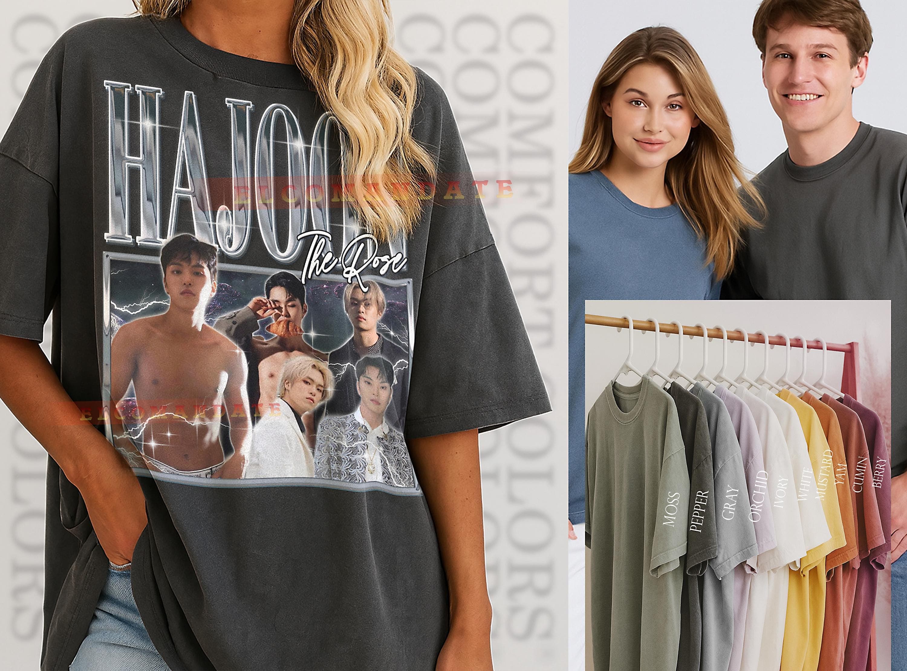 Hajoon The Rose Bootleg Shirt, Hajoon The Rose Vintage Tee, Hajoon The Rose 90s Tshirt, Hajoon The Rose Retro Tee, Musician Idol - image 3