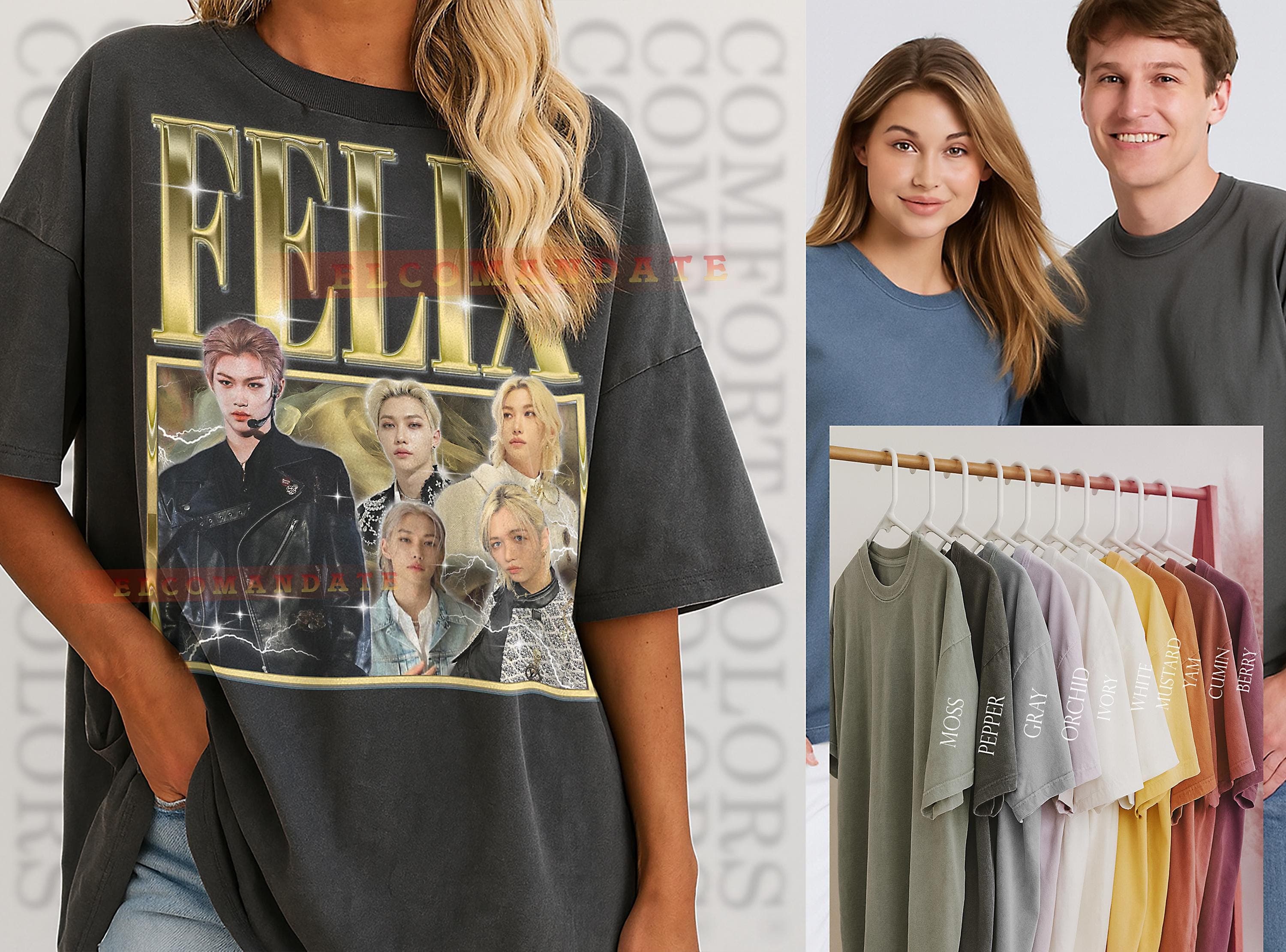 Felix Bootleg Shirt, Felix Vintage Tee, Felix 90s Tshirt, Felix Retro Tee, Felix Throwback, Stray Kids, Kpop Idol, Rapper - image 3