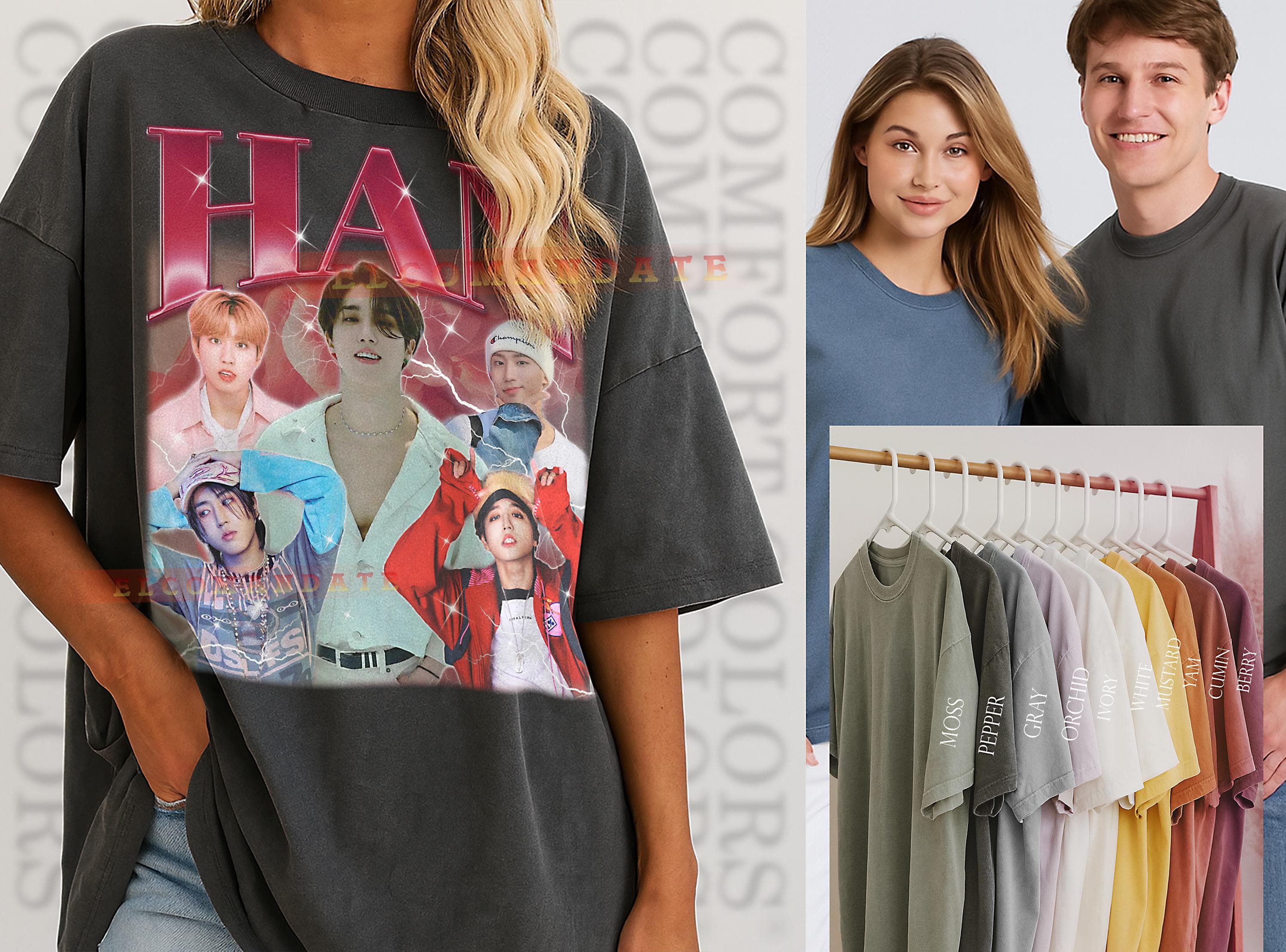 Han Straykids Bootleg Shirt, Han Straykids Vintage Tee, Han Straykids 90s Tshirt, Han Straykids Retro Tee, Rapper Producer - image 3