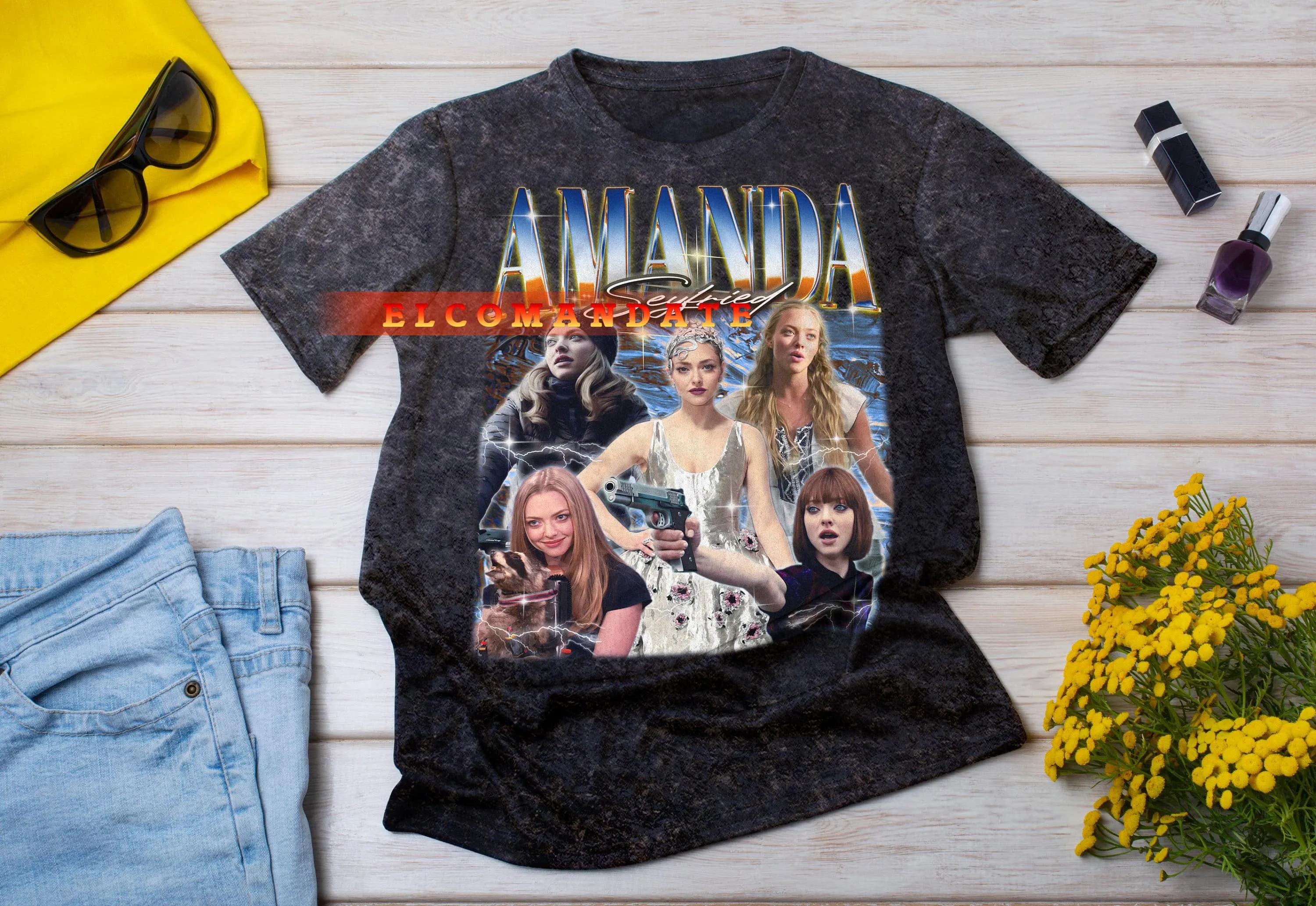 AMANDA SEYFRIED Vintage Shirt, Amanda Seyfried Homage Tshirt, Amanda Seyfried Fan Tees, Amanda Seyfried Retro 90s Sweater, Amanda Seyfried - image 3