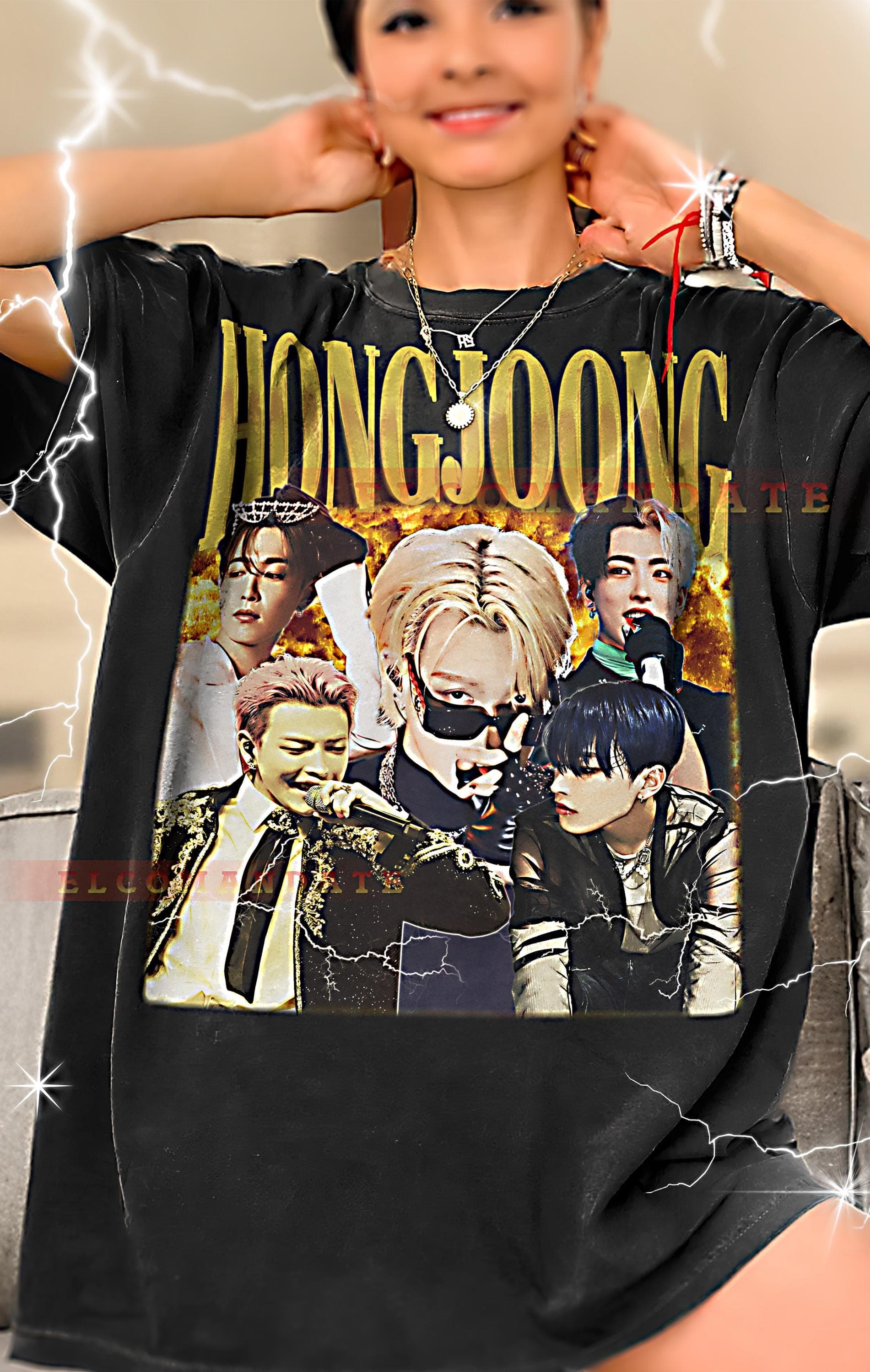 Hongjoong Bootleg Tee, Hongjoong Longsleeve Tee, Hongjoong Retro Tee, Hongjoong Vintage Tee, Hongjoong 90s Tee