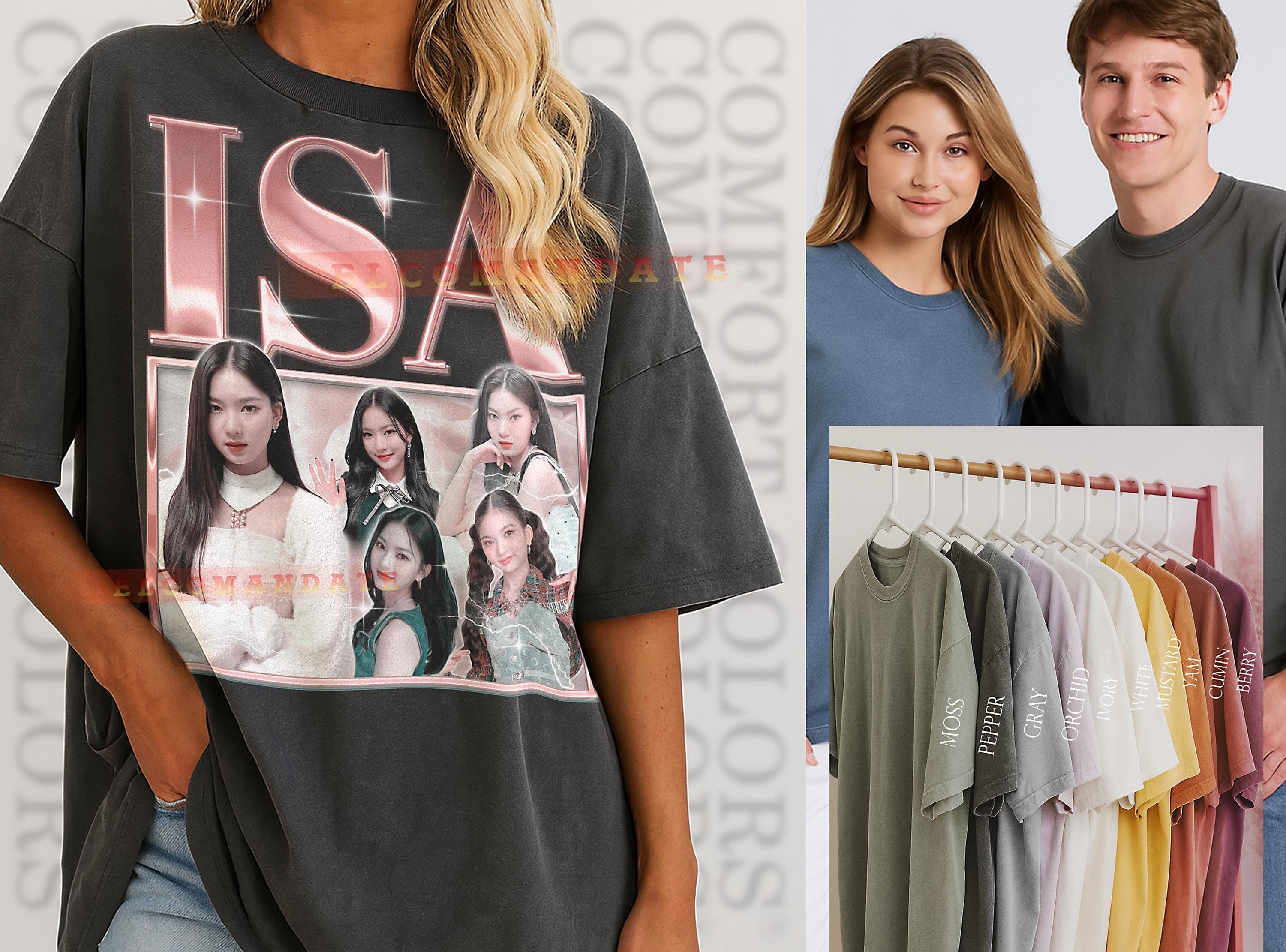 Isa StayC Bootleg Shirt, Isa StayC Vintage Tee, Isa StayC 90s Tshirt, Isa StayC Retro Tee, Kpop Idol Singer Retro 90s Adult Kids Tee - image 3