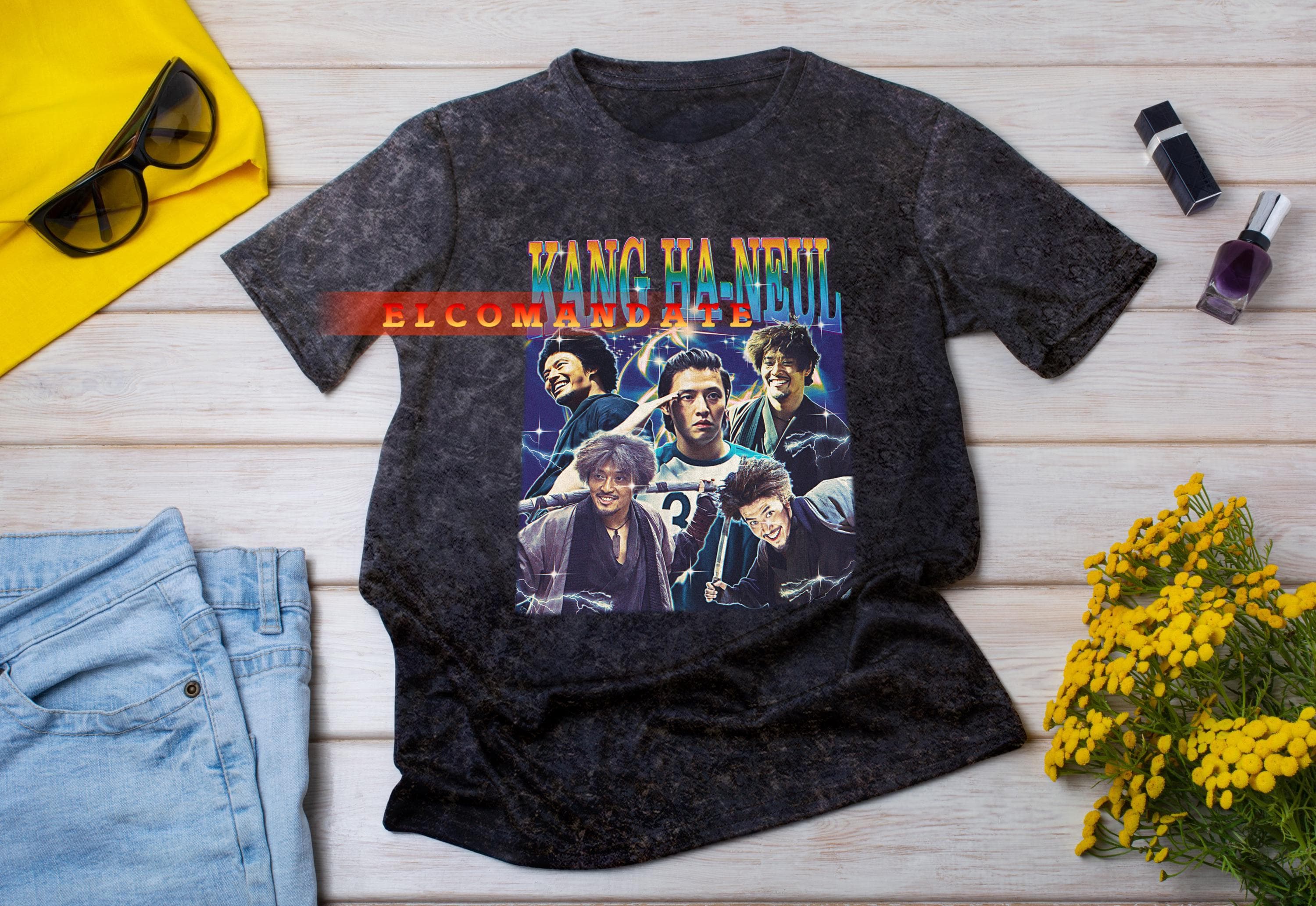 KANG HA-NEUL Shirt - Kang Ha-neul Vintage Shirt, Kang Ha-neul Retro 90s Tshirt, Kang Ha-neul Bootleg Tee - image 5