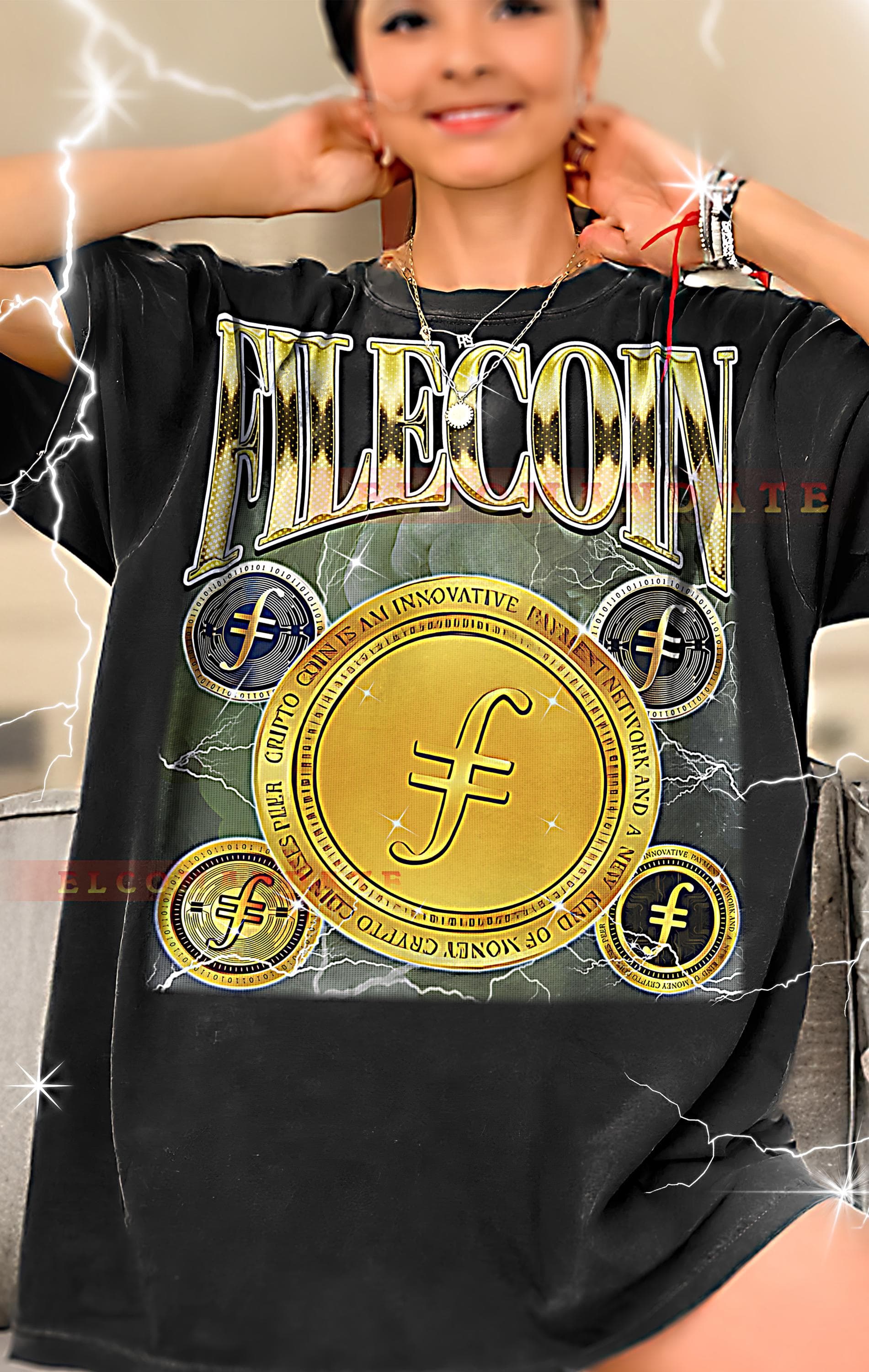 Filecoin Bootleg Tee, Filecoin Longsleeve Tee, Filecoin Retro Tee, Filecoin Vintage Tee, Filecoin 90s Tee