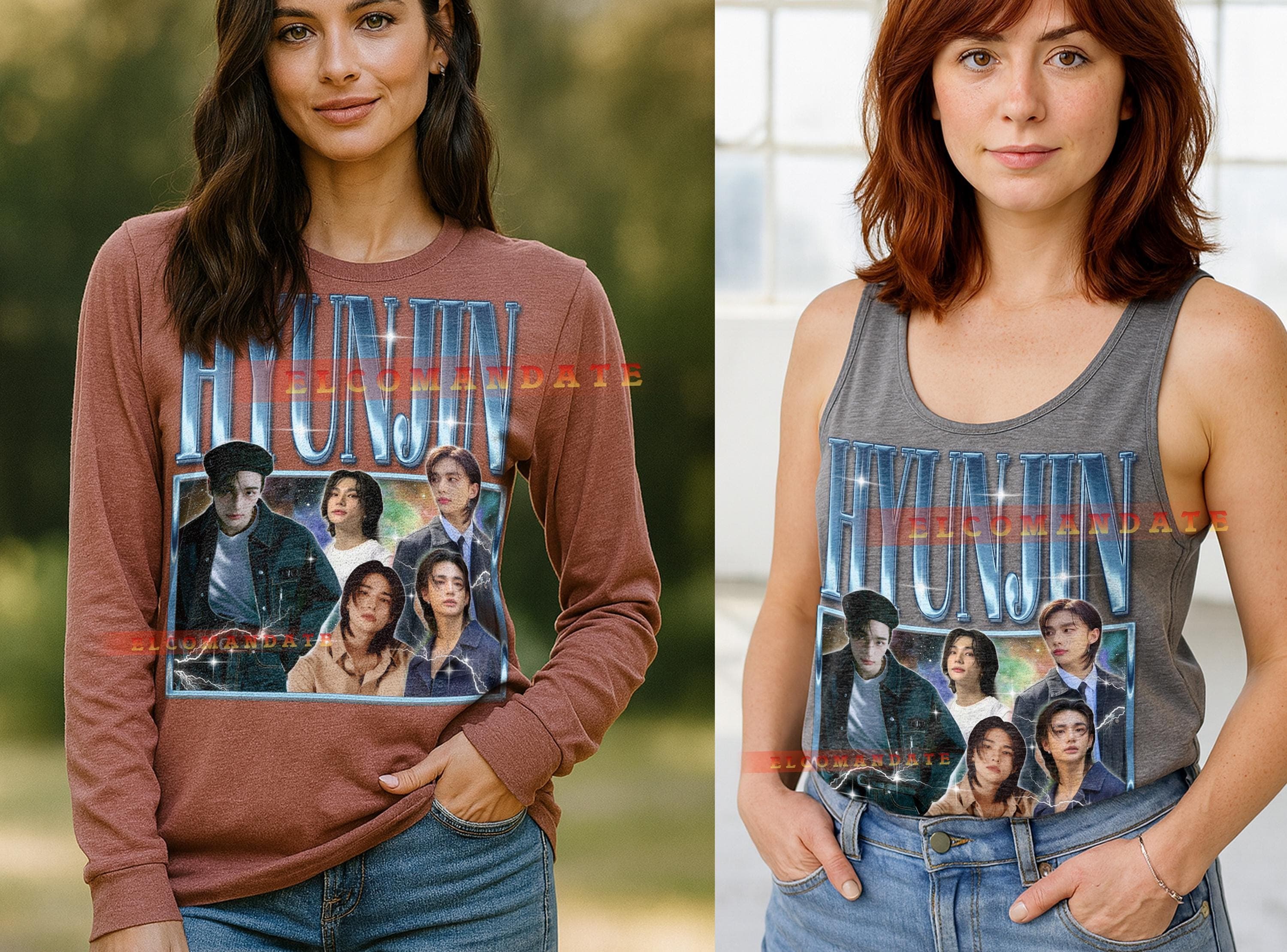 Hyunjin Bootleg Tee: Stray Kids Retro 90s Style - image 5