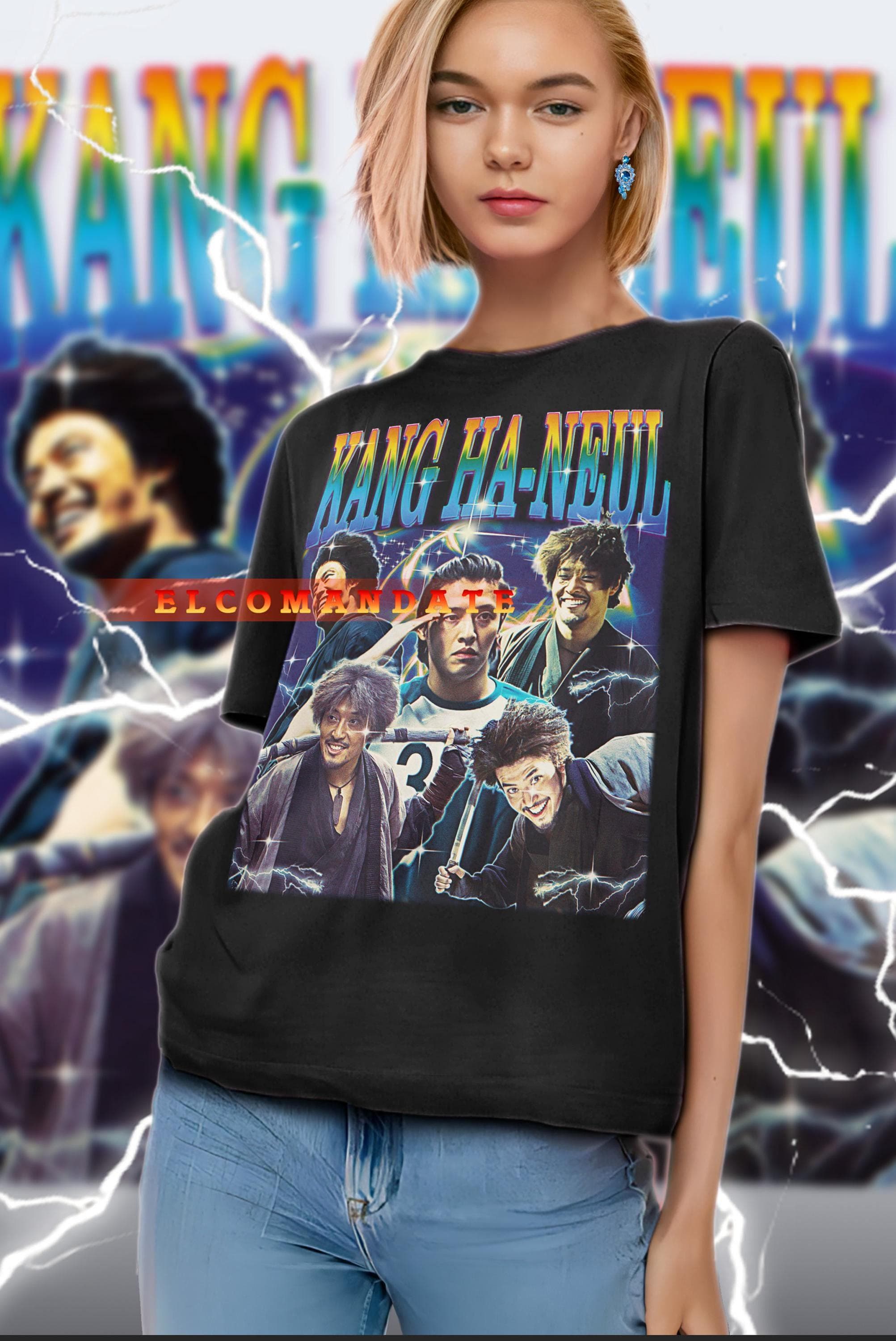KANG HA-NEUL Shirt - Kang Ha-neul Vintage Shirt, Kang Ha-neul Retro 90s Tshirt, Kang Ha-neul Bootleg Tee