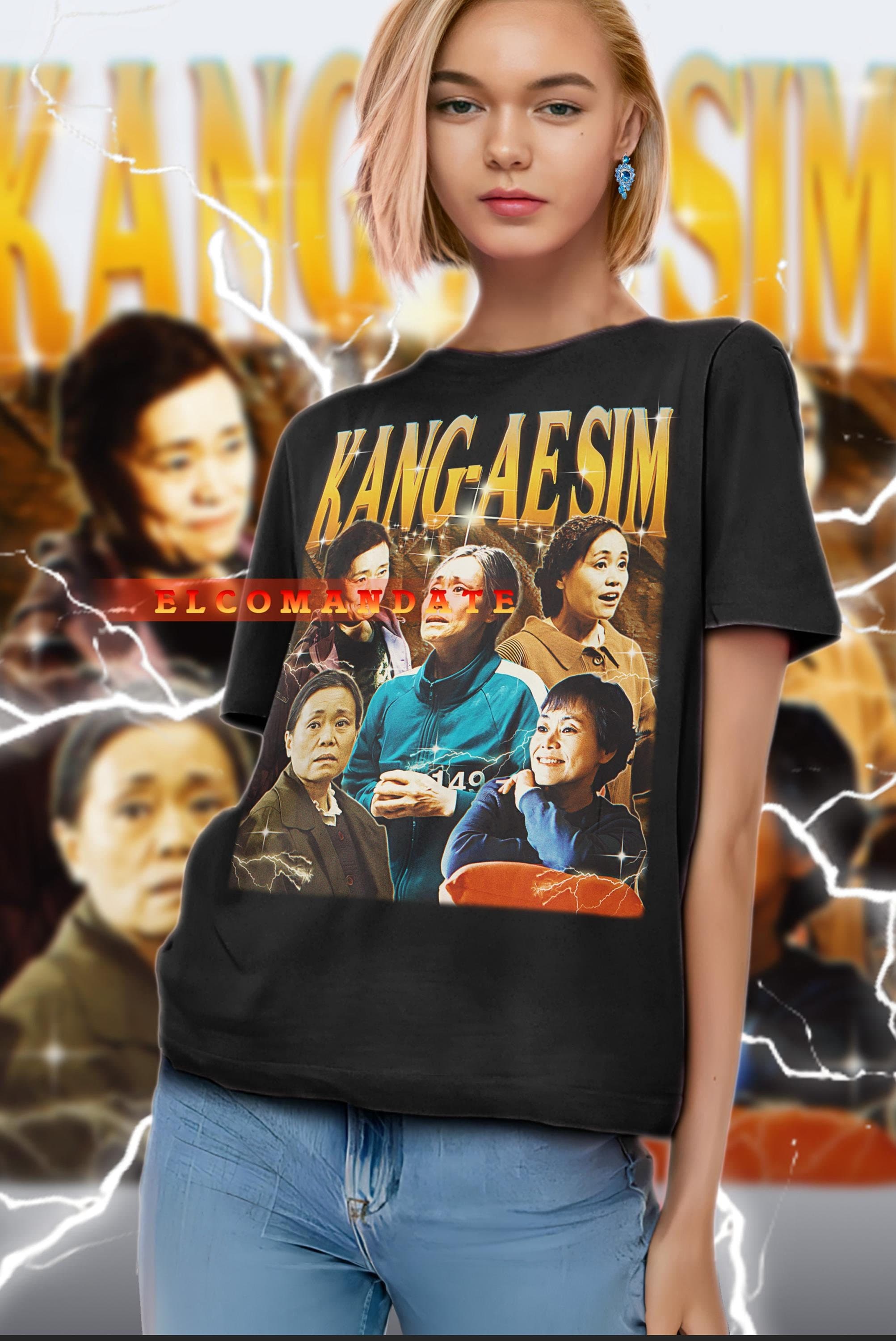 KANG AE-SIM Shirt - Kang Ae-sim Vintage Shirt, Kang Ae-sim Retro 90s Tshirt, Kang Ae-sim Bootleg Tee, Kang Ae-sim Sweater