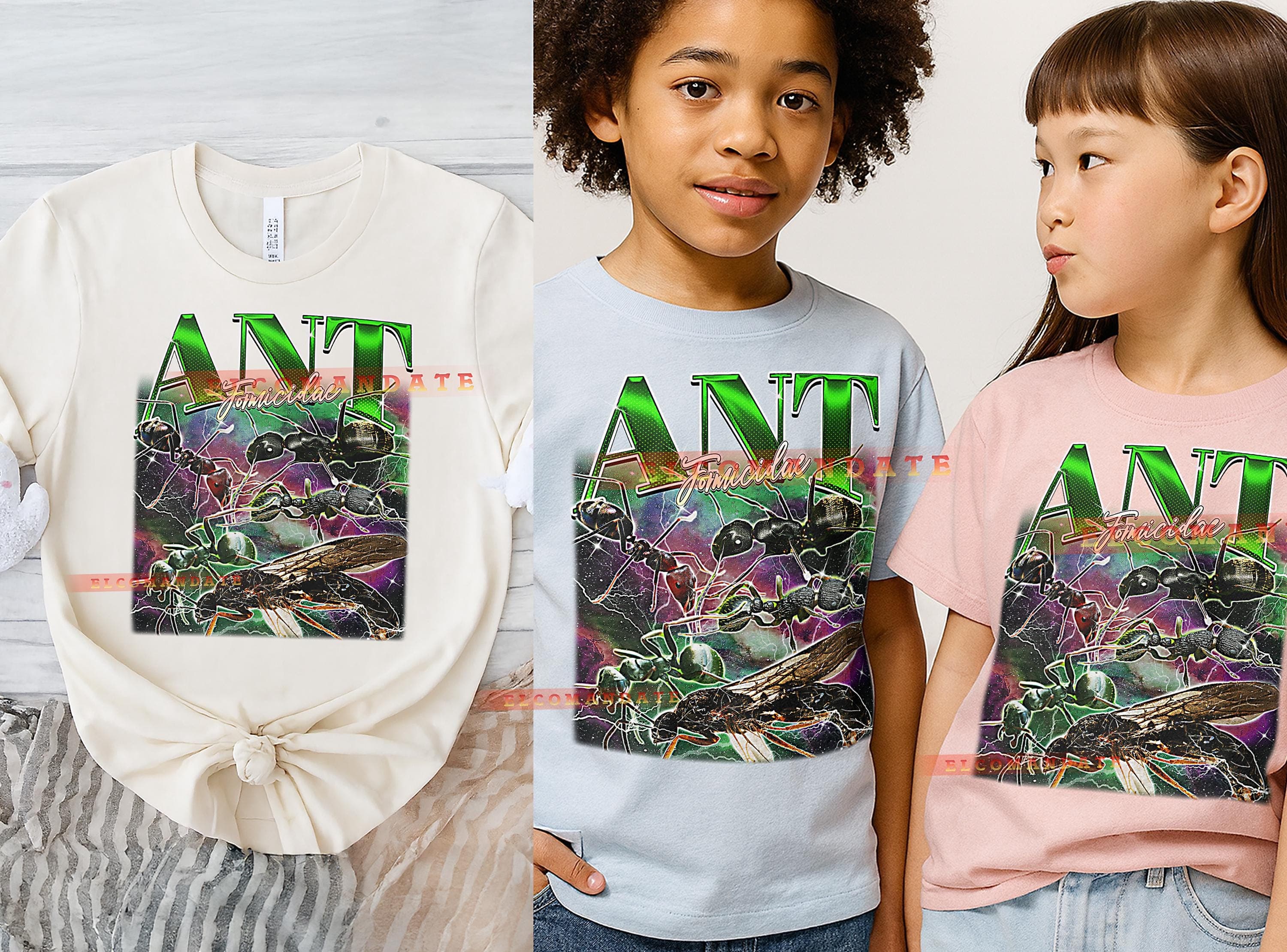 Ant Formicidae T-Shirt, Vintage Animal Lovers Insect Nature Colony Graphic Tee, 90s Retro Throwback, Ant Formicidae Sweater - image 4