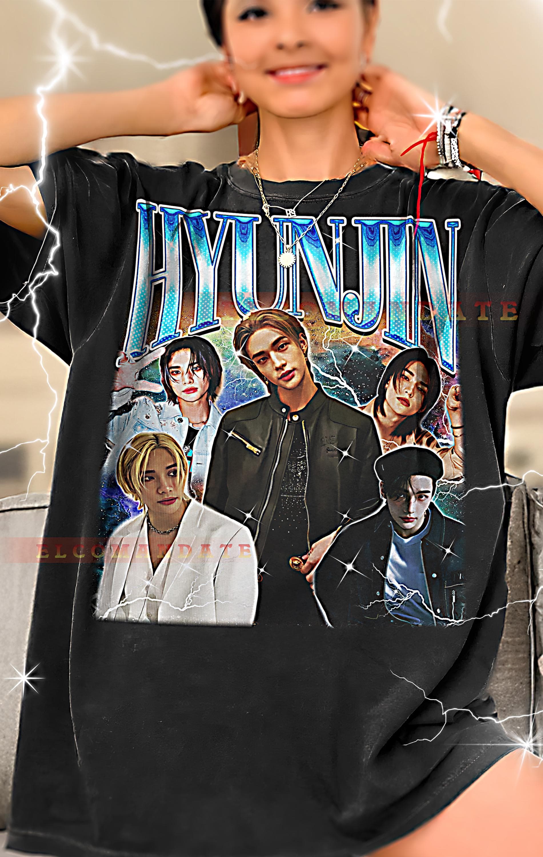 Hyunjin Bootleg Tee, Hyunjin Longsleeve Tee, Hyunjin Retro Tee, Hyunjin Vintage Tee, Hyunjin 90s Tee Retro, Vintage, 90s, Tee, Kids