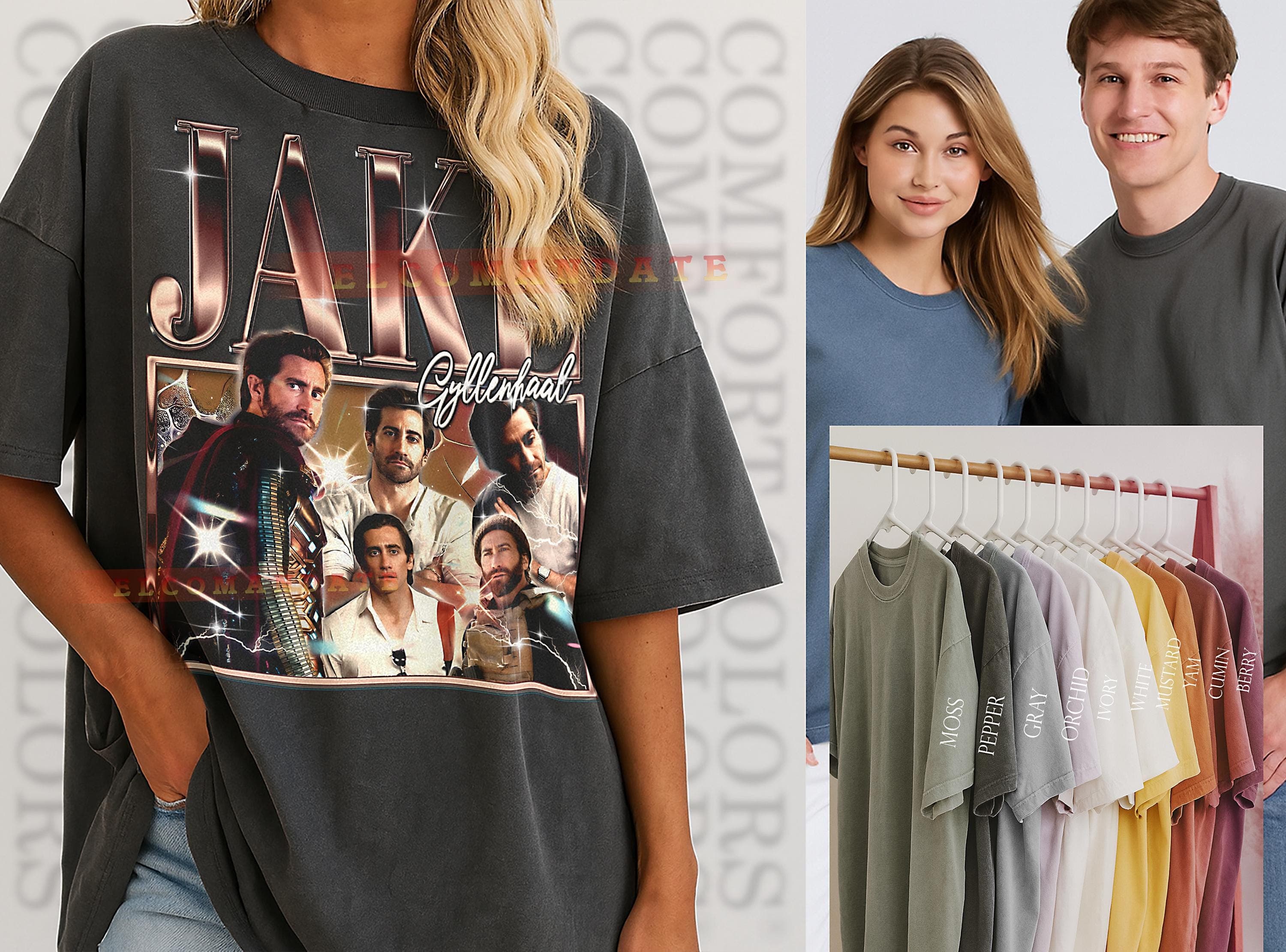 Jake Gyllenhaal Bootleg Shirt, Jake Gyllenhaal Vintage Tee, Jake Gyllenhaal 90s Tshirt, Jake Gyllenhaal Retro Tee, Iconic Star - image 3