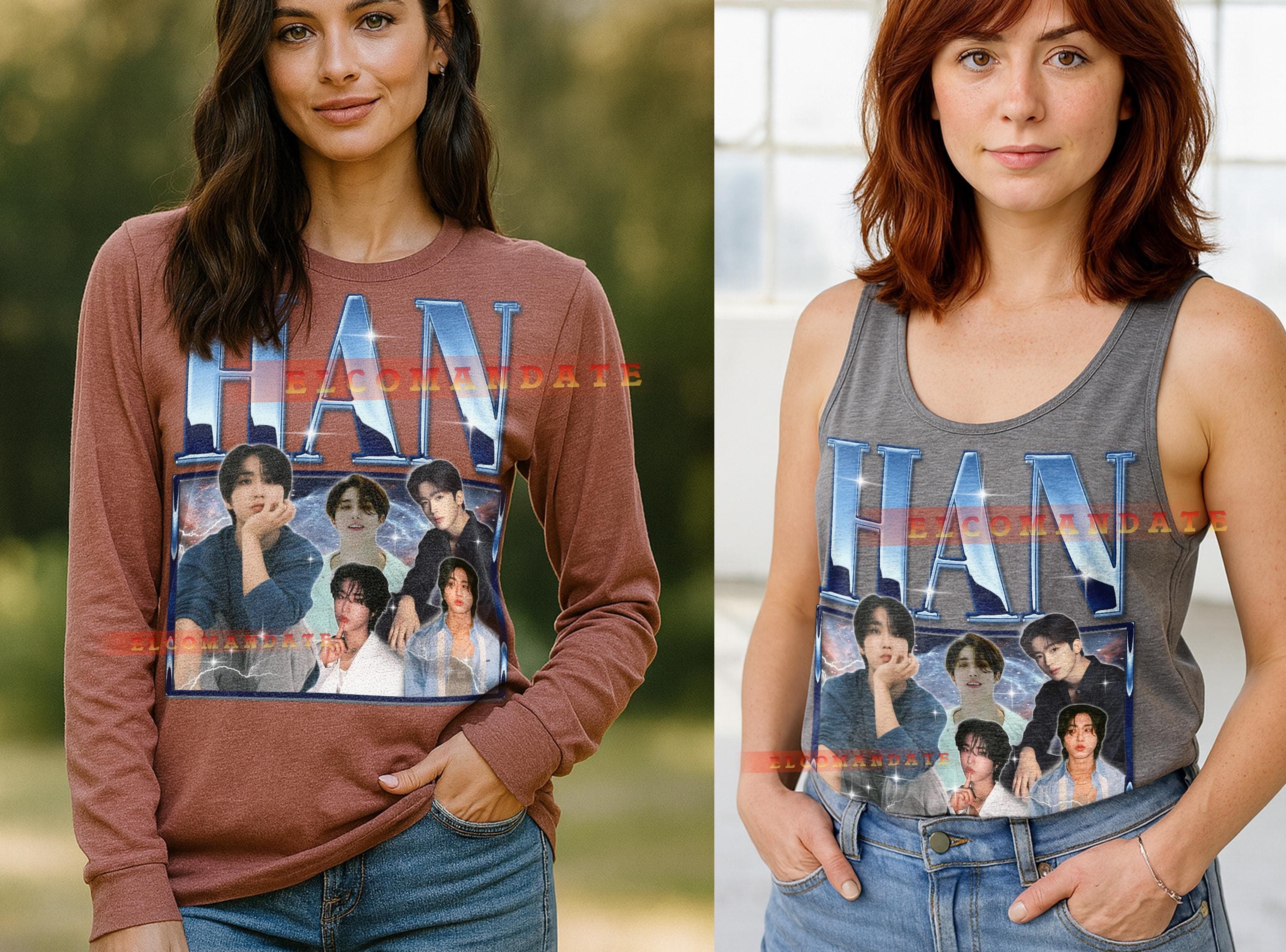 Han Straykids Bootleg Shirt, Han Straykids Vintage Tee, Han Straykids 90s Tshirt, Han Straykids Retro Tee, Lyricist Vocalist Idol - image 5