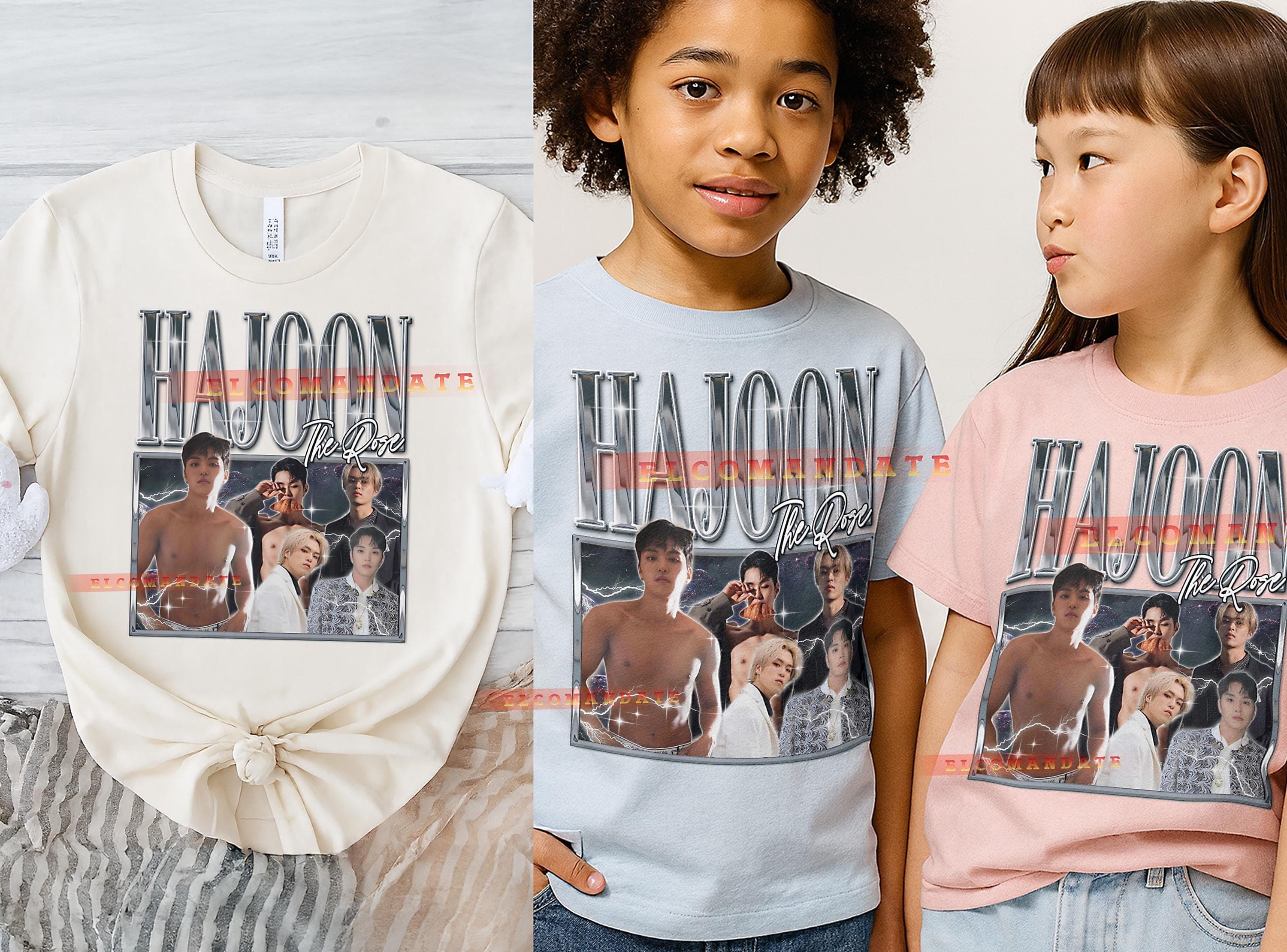 Hajoon The Rose Bootleg Shirt, Hajoon The Rose Vintage Tee, Hajoon The Rose 90s Tshirt, Hajoon The Rose Retro Tee, Musician Idol - image 4