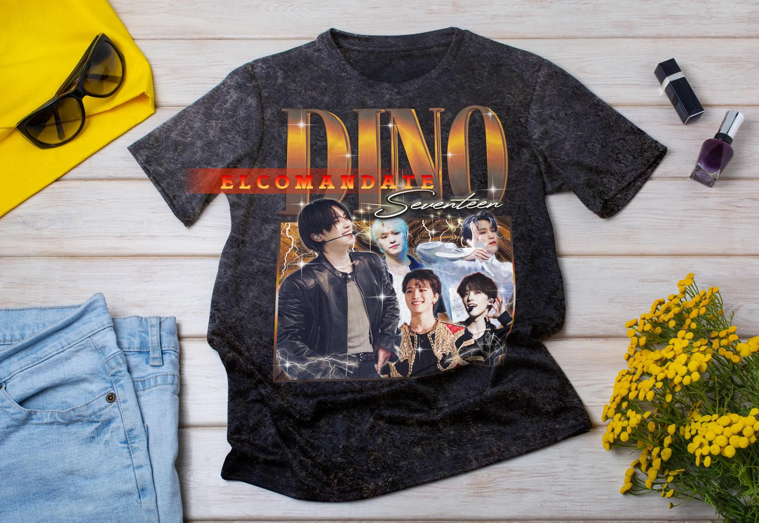 DINO SEVENTEEN Vintage Shirt, Dino Seventeen Homage Tshirt, Dino Seventeen Fan Tees, Dino Seventeen Retro 90s Sweater, Dino Seventeen Merch - image 3