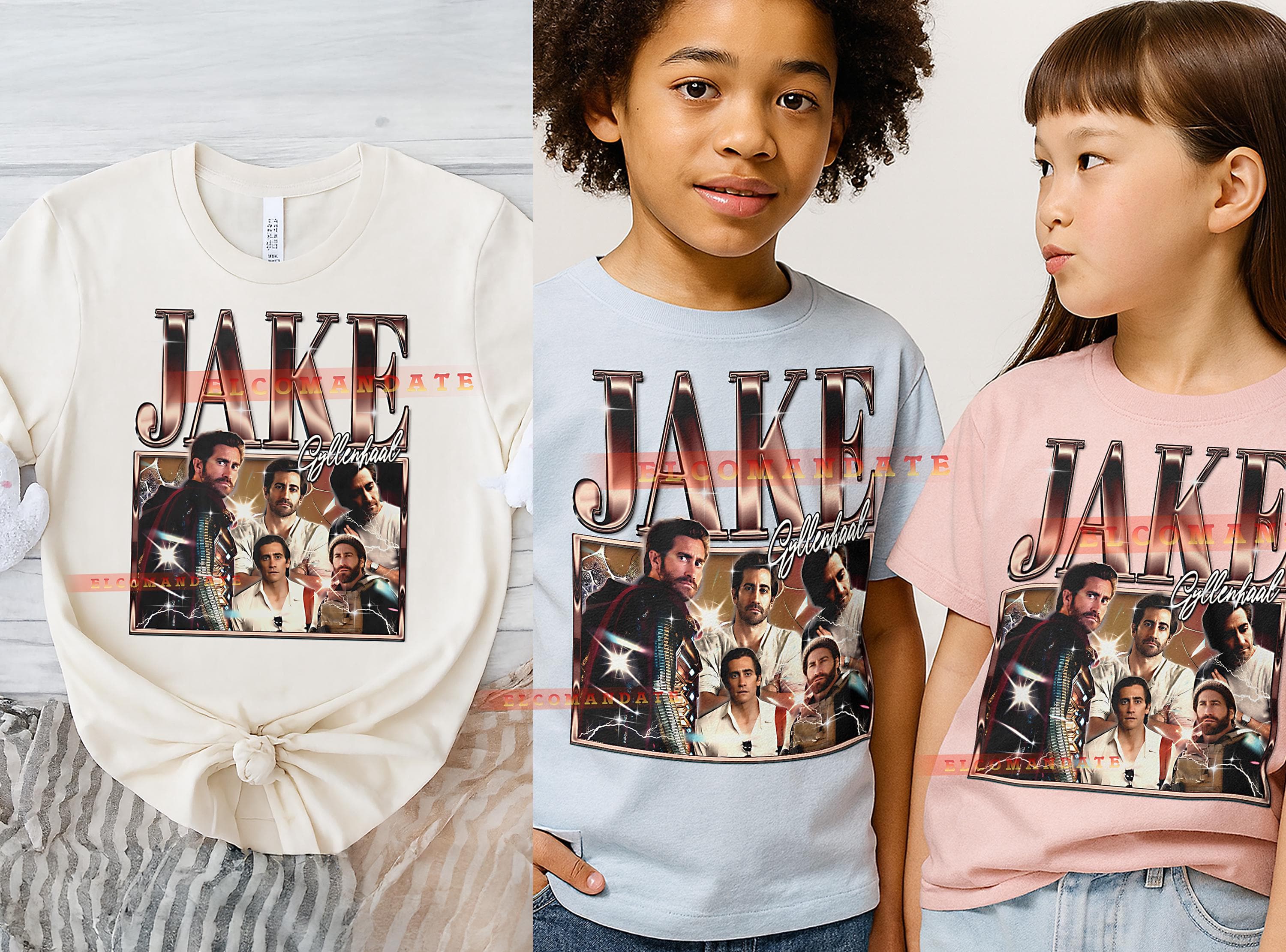Jake Gyllenhaal Bootleg Shirt, Jake Gyllenhaal Vintage Tee, Jake Gyllenhaal 90s Tshirt, Jake Gyllenhaal Retro Tee, Iconic Star - image 4