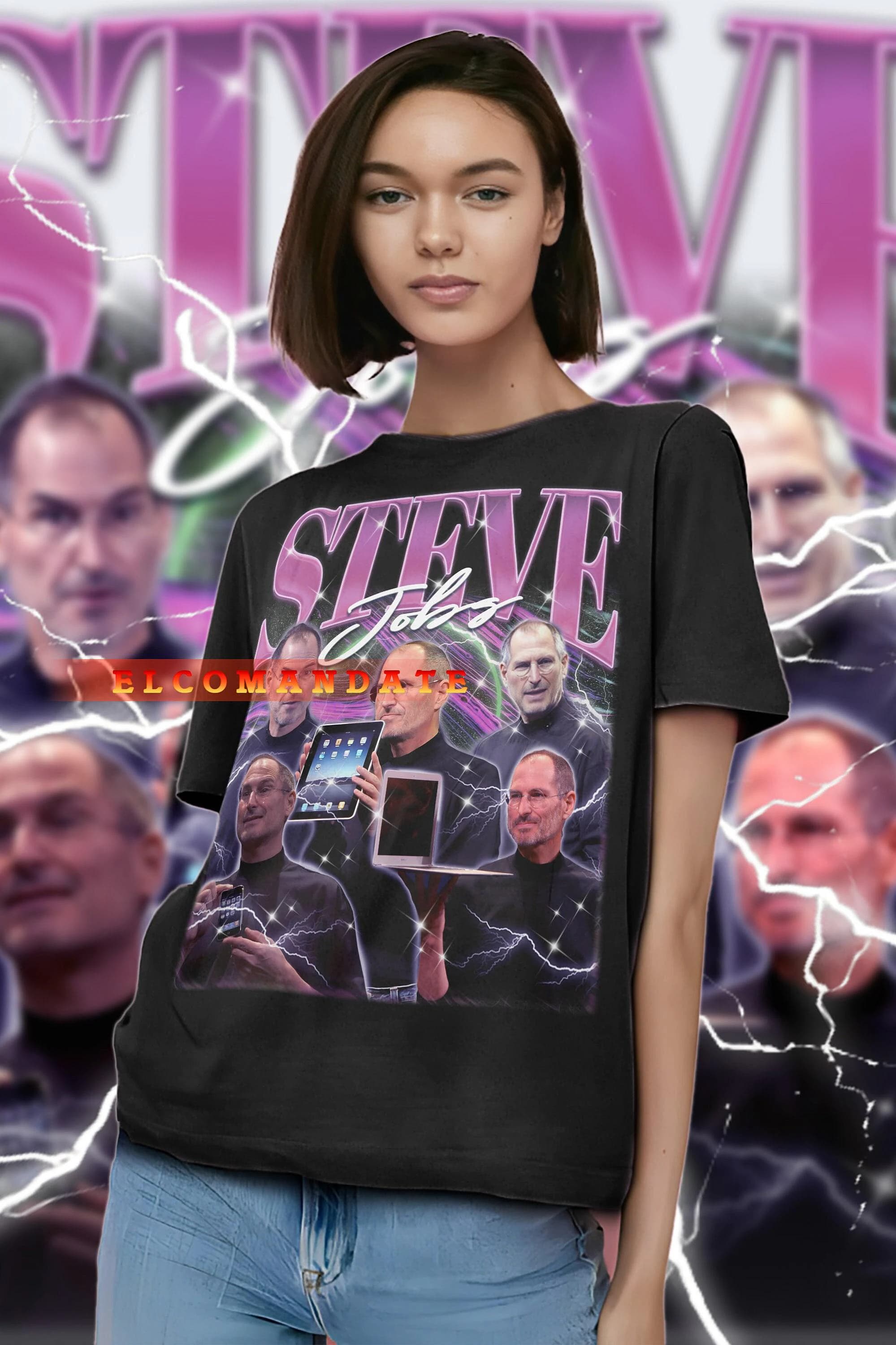 STEVE JOBS Vintage Shirt, Steve Jobs Homage Tshirt, Steve Jobs Fan Tees, Steve Jobs Retro 90s Sweater, Steve Jobs Merch Gift, Steve Jobs