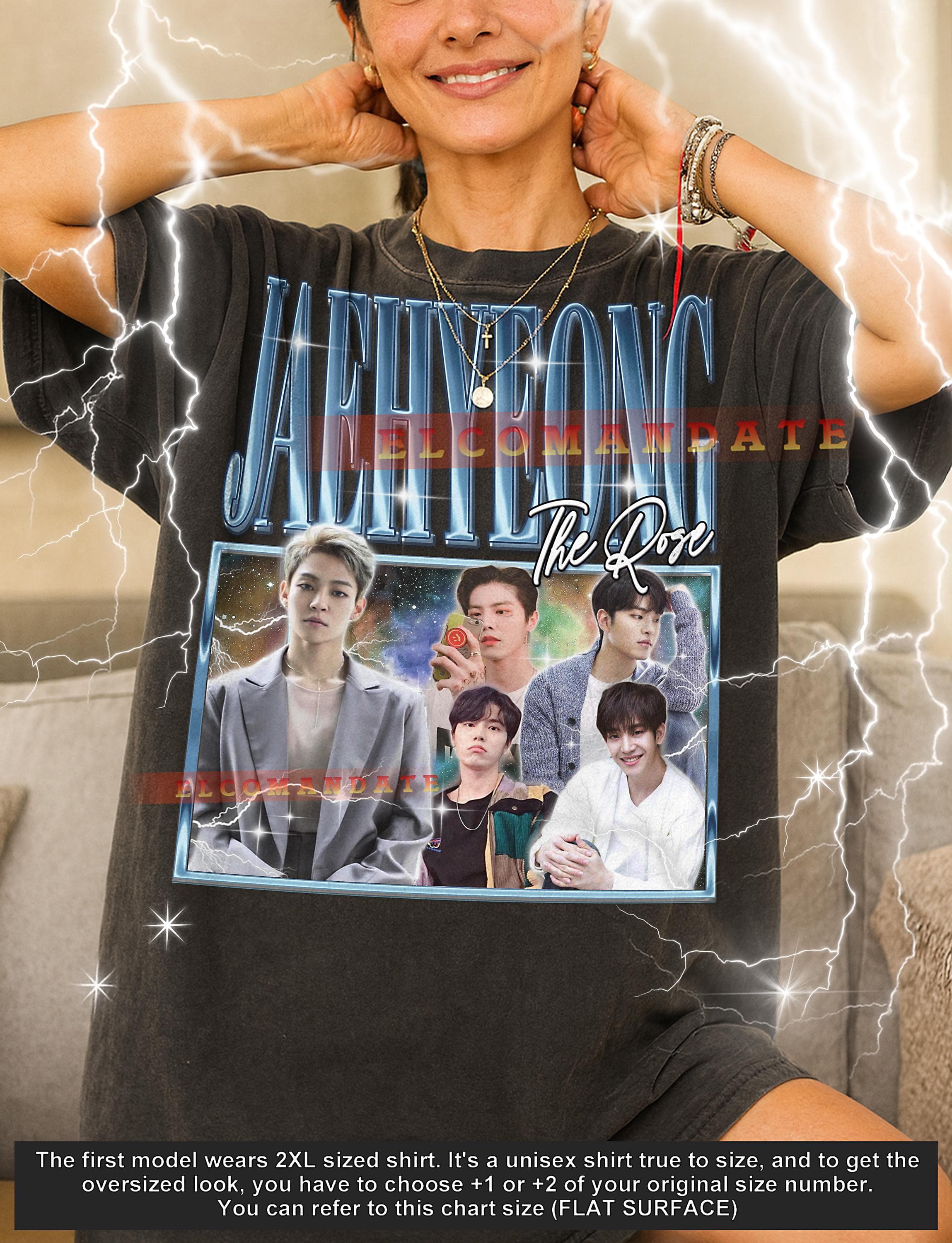 Jaehyeong The Rose Bootleg Shirt, Jaehyeong The Rose Vintage Tee, Jaehyeong The Rose 90s Tshirt, Jaehyeong The Rose Retro Tee, Kpop Bassist