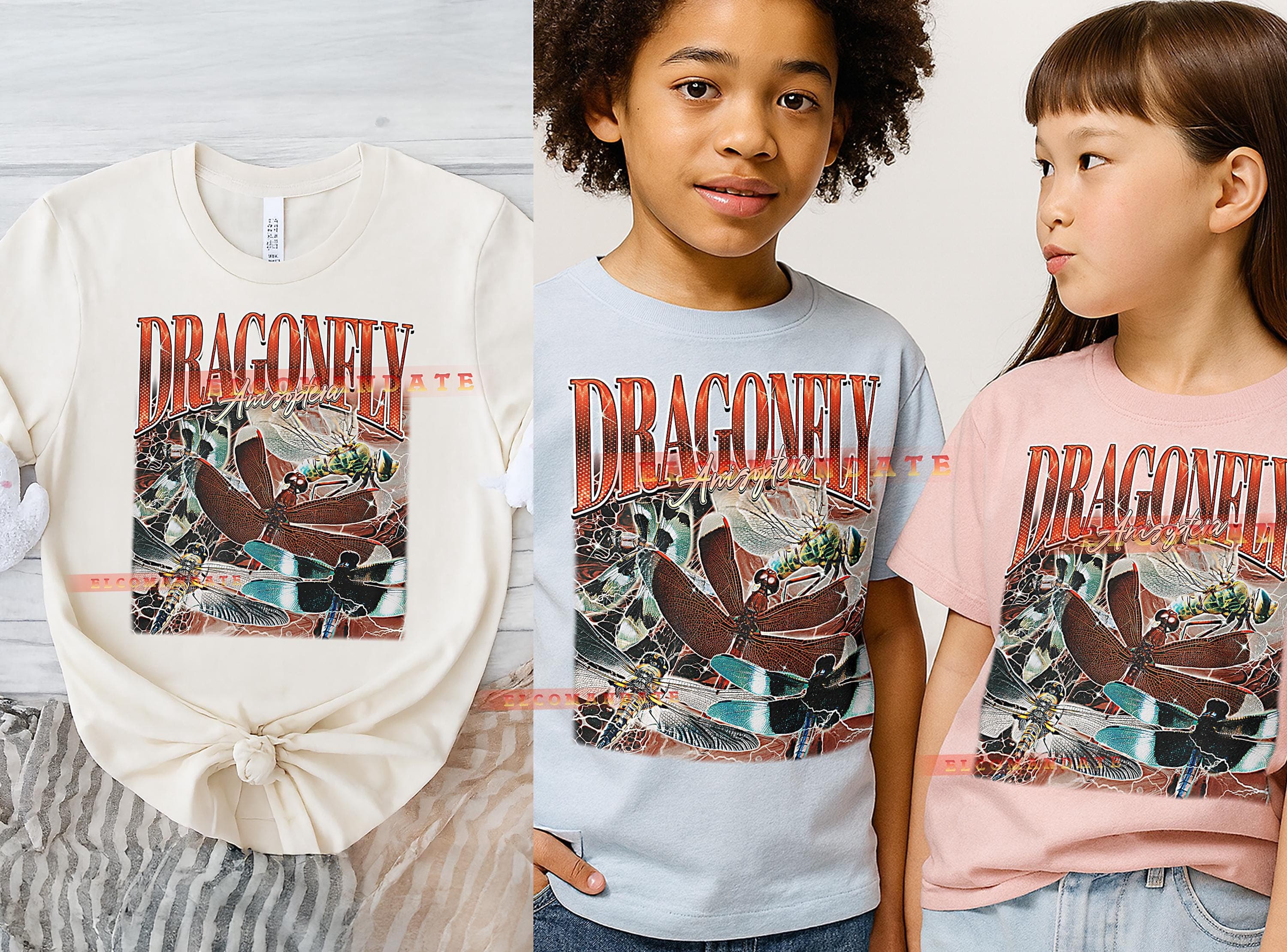 Dragonfly Anisoptera T-Shirt, Vintage Animal Lovers Bug Nature Wildlife Science Tee, 90s Retro Throwback, Dragonfly Anisoptera Sweater - image 4