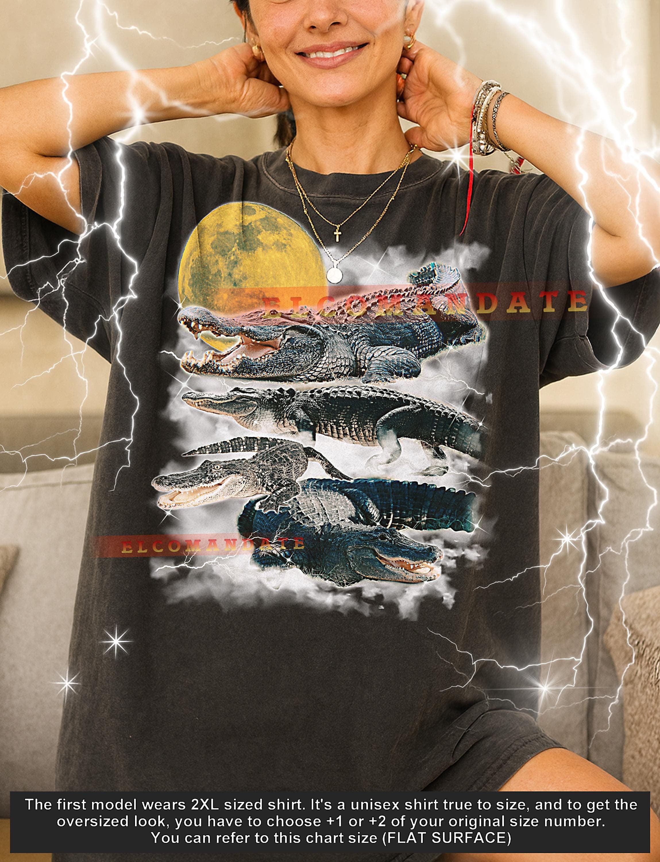 Alligator T-Shirt, Vintage Animal Lovers Reptile Wildlife Swamp Nature Tee, 90s Retro Throwback, Alligator Sweater