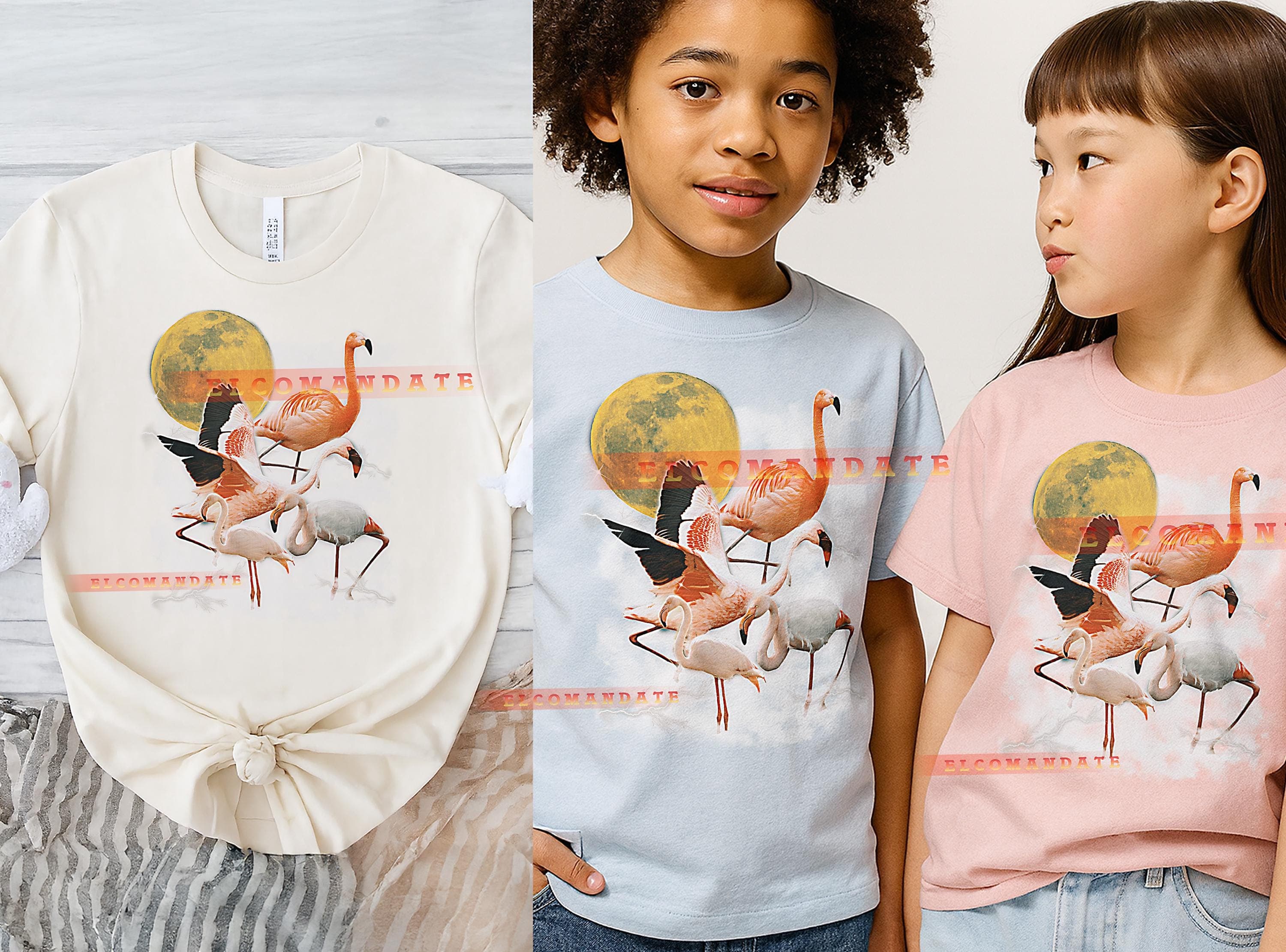 Flamingo T-Shirt, Vintage Animal Lovers Tropical Bird Nature Wildlife Tee, 90s Retro Throwback, Flamingo Sweater - image 4